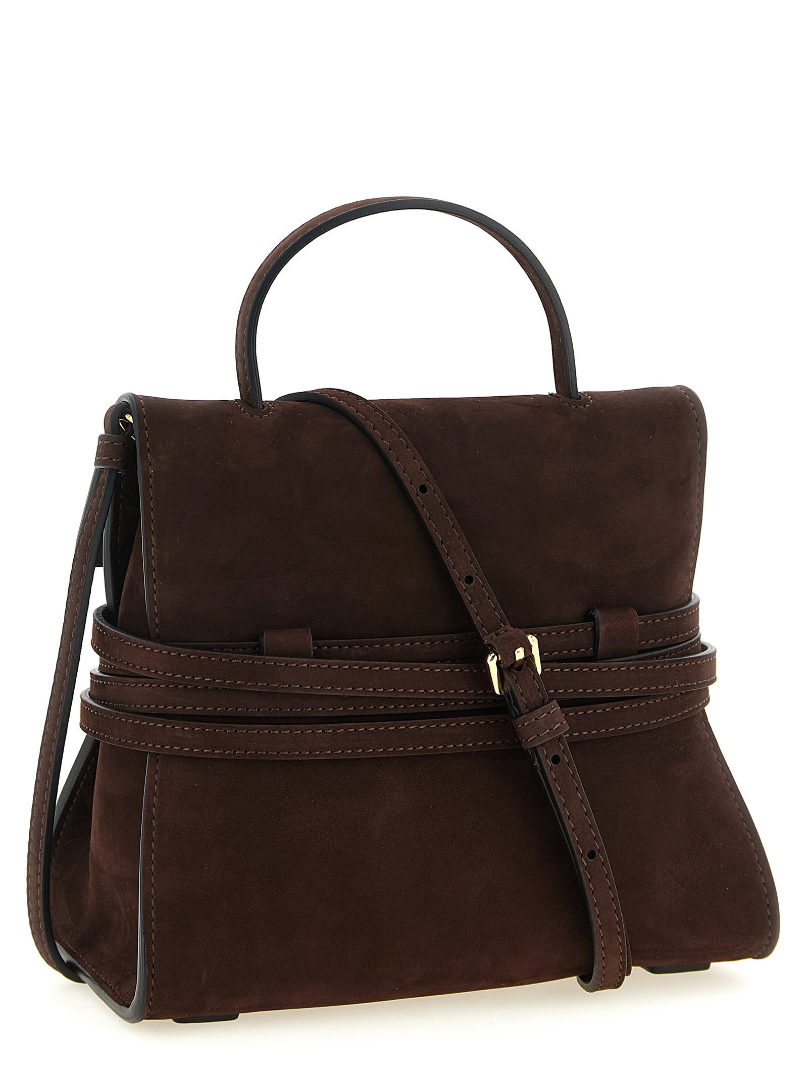 Moschino Regular Tie Me Handbag Brown