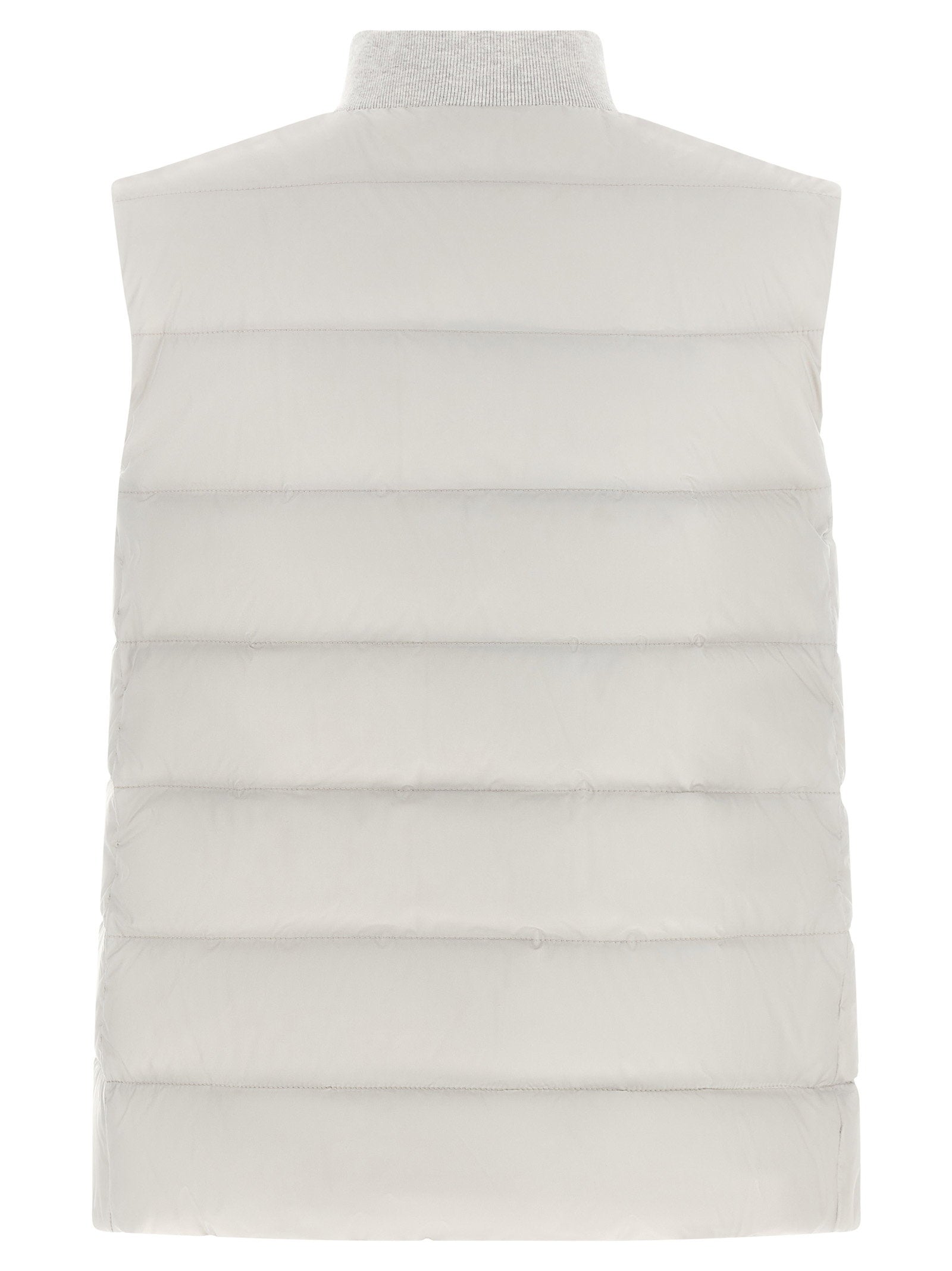 Brunello Cucinelli Heraldic Patch Vest Gray