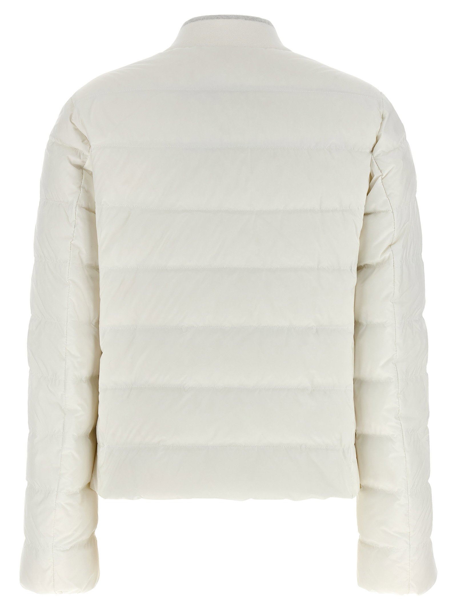 Brunello Cucinelli Heraldic Coat Of Arms Down Jacket White