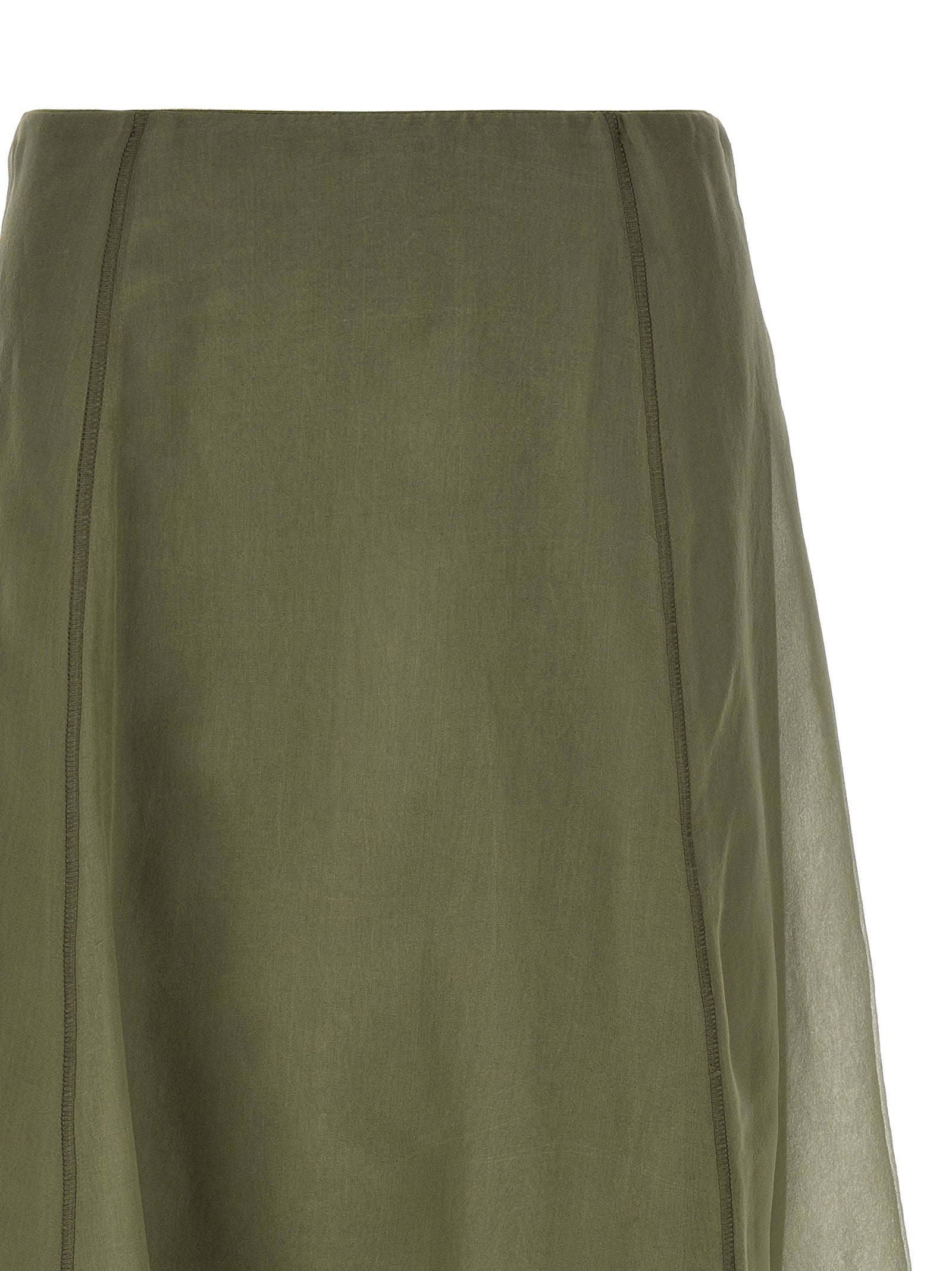 Brunello Cucinelli Circle Skirt Green