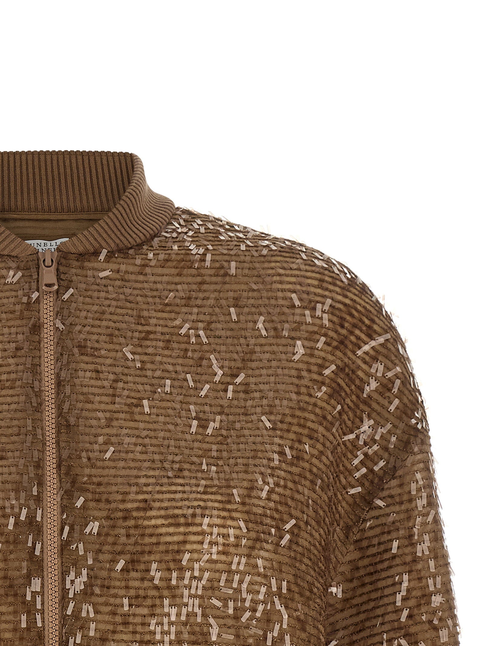 Brunello Cucinelli Zip Cardigan Brown