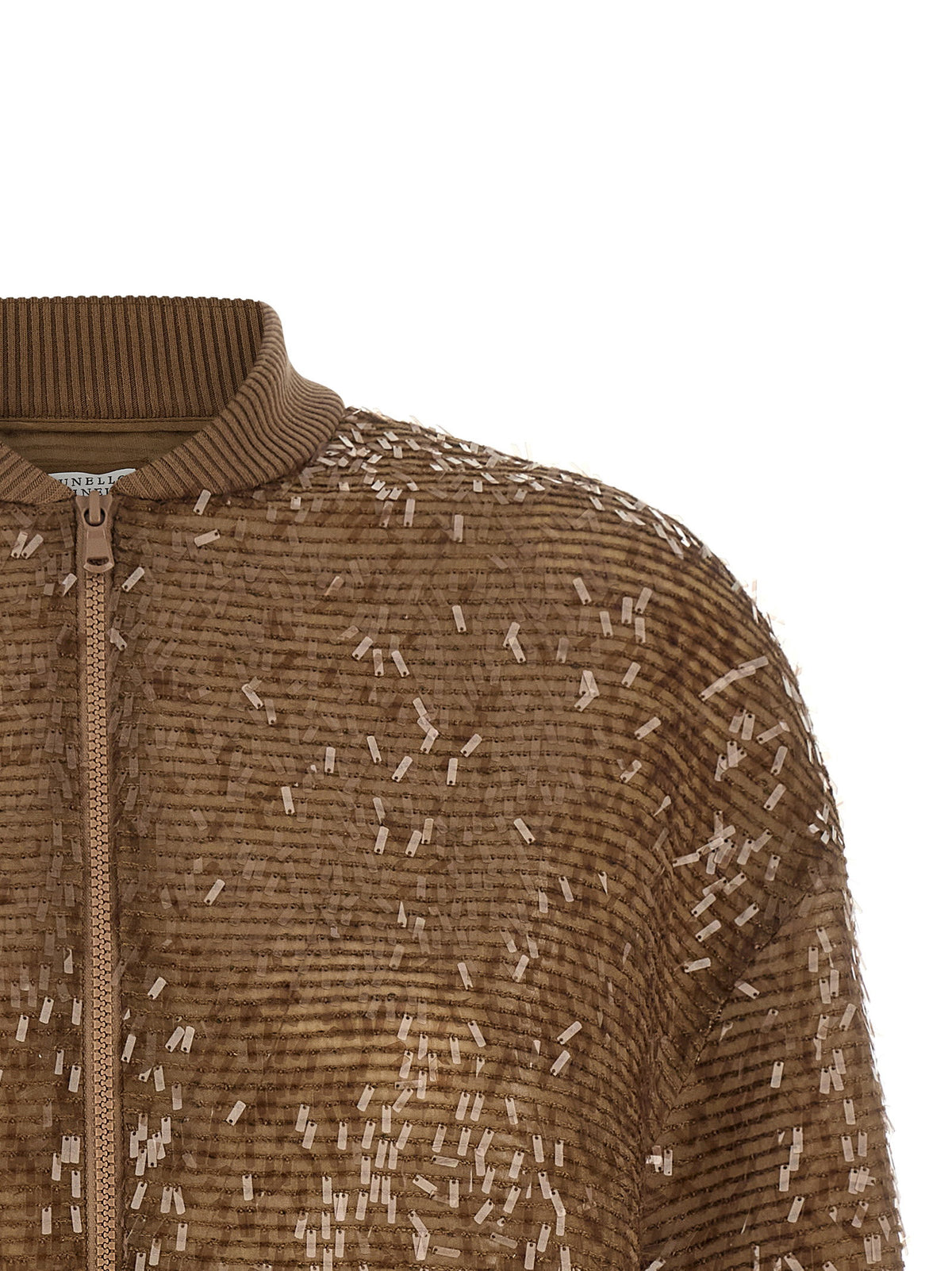 Brunello Cucinelli Zip Cardigan Brown