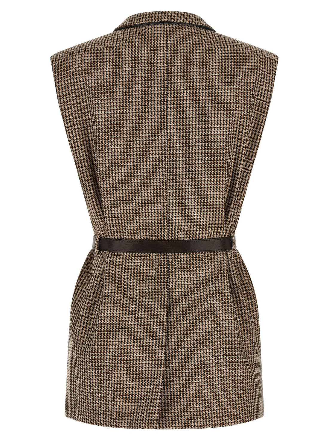 Brunello Cucinelli Belted Vest Beige