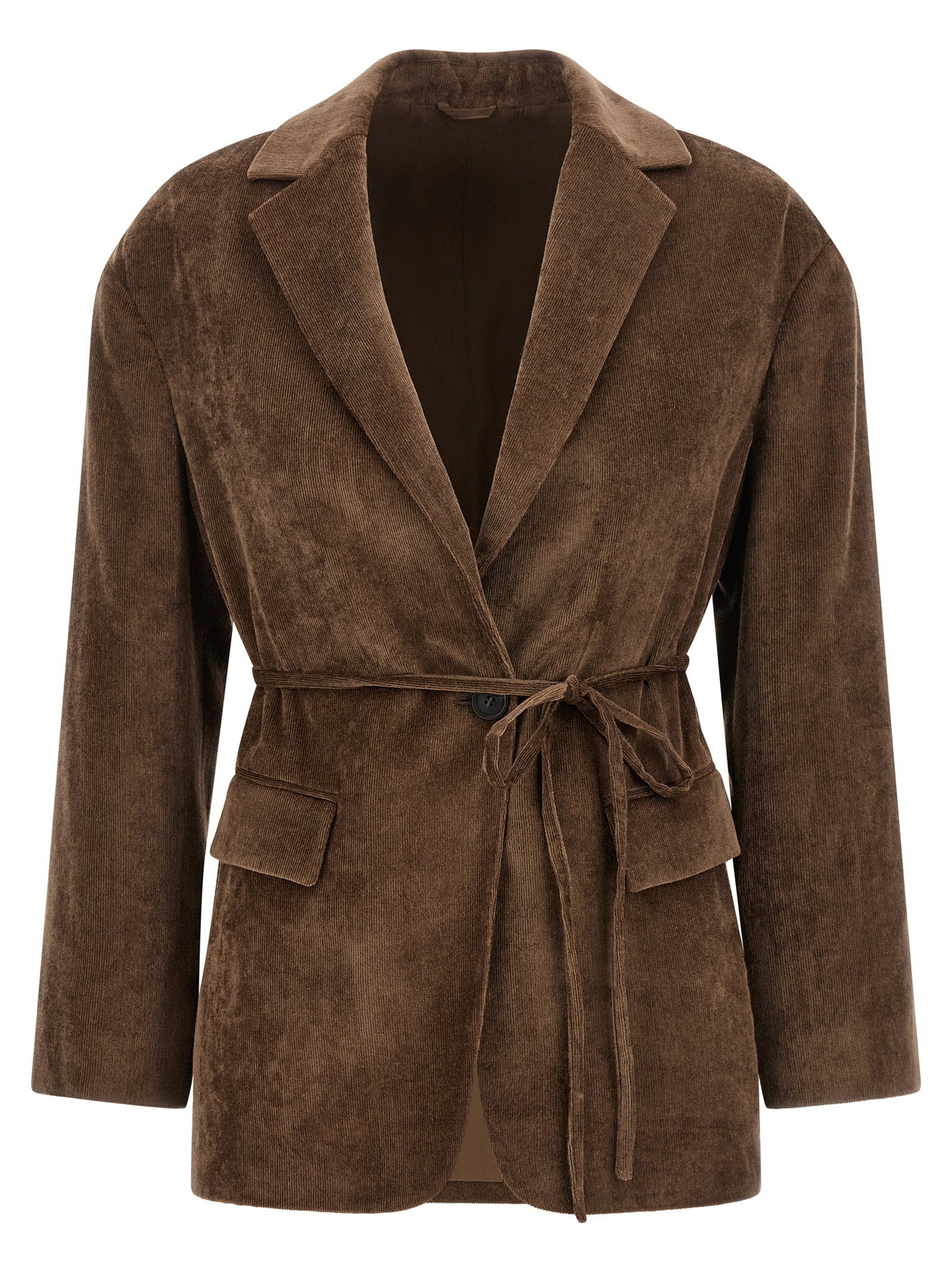Brunello Cucinelli Velvet Blazer Brown