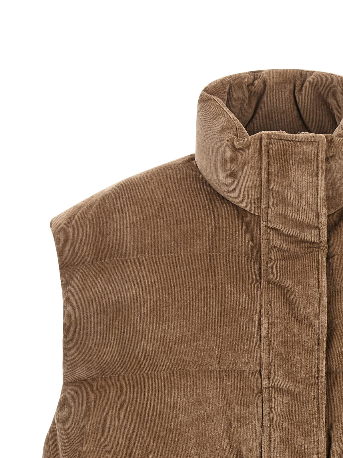 Brunello Cucinelli Corduroy Waistcoat Beige