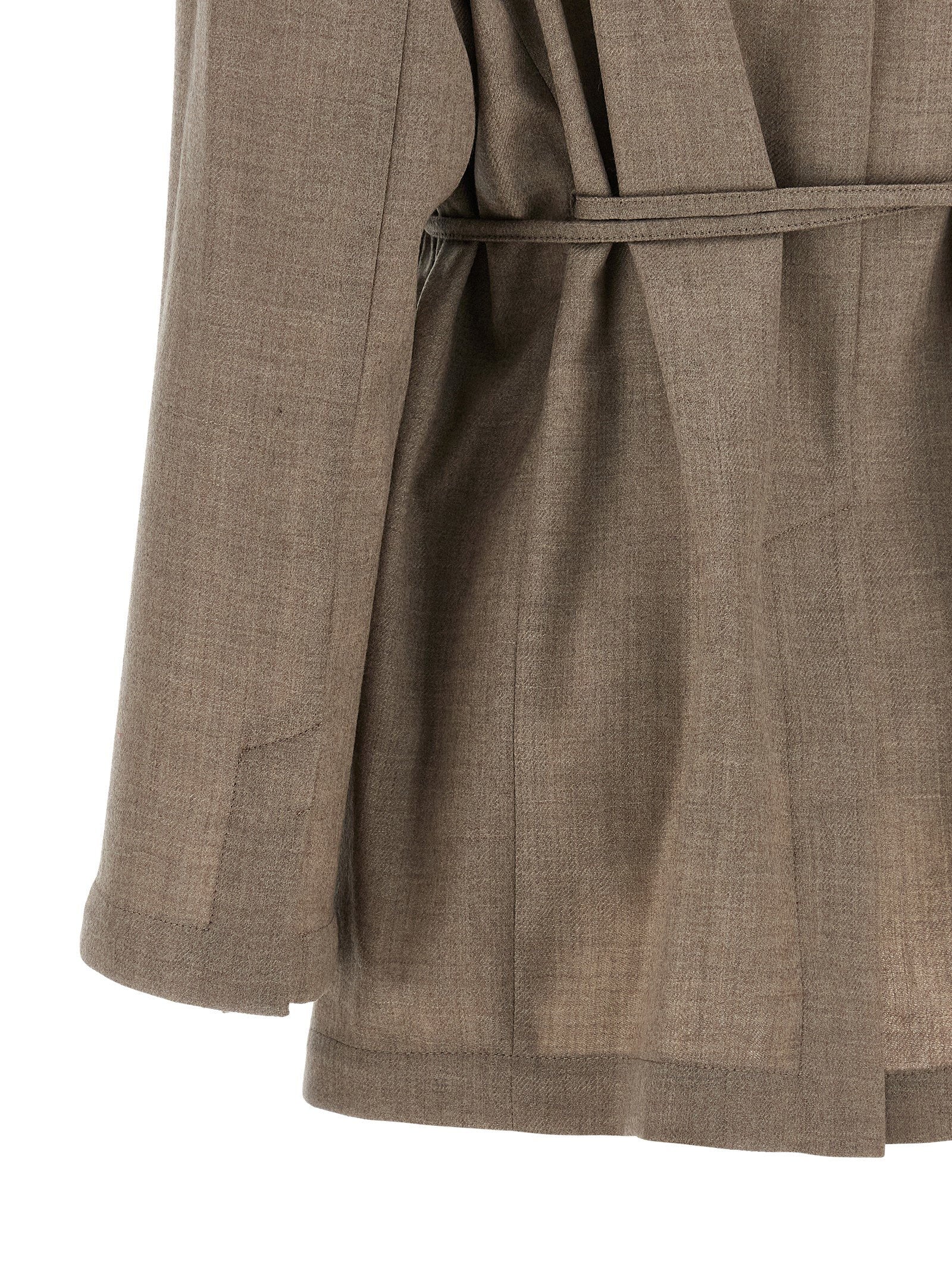 Brunello Cucinelli Fresh Wool Blazer Beige