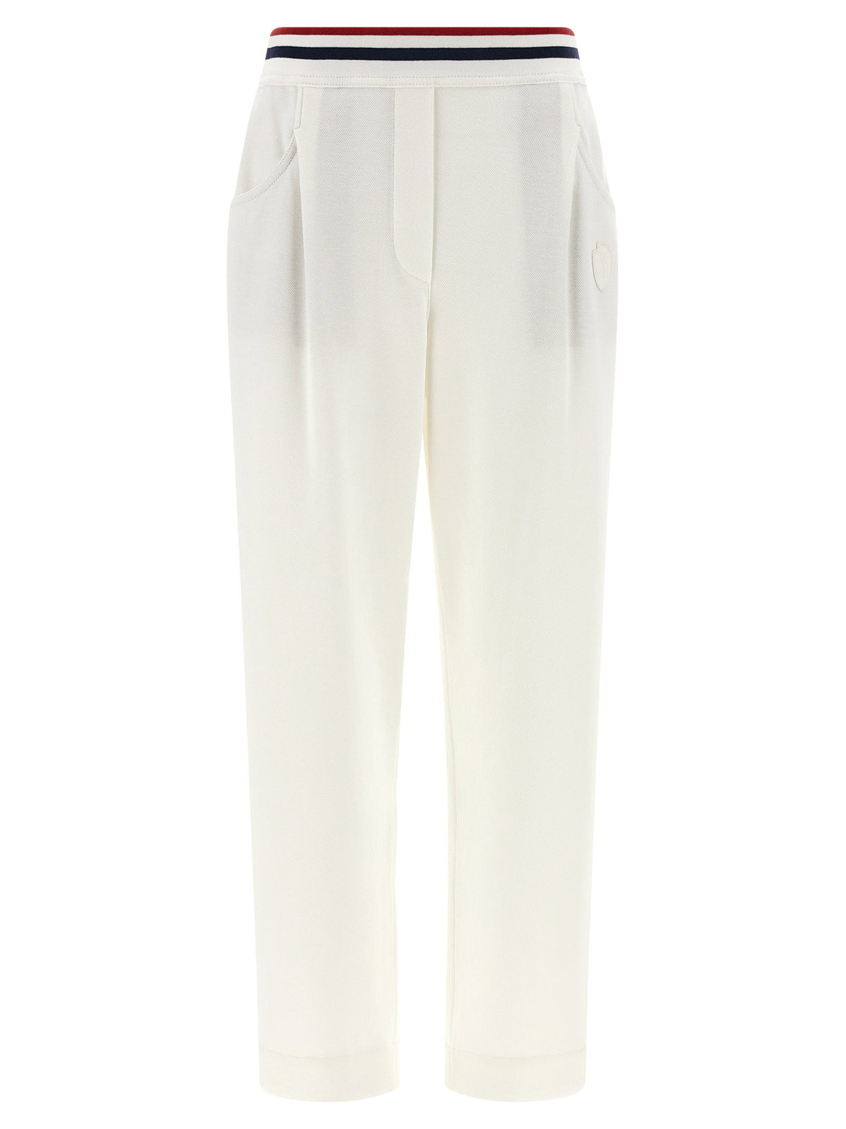 Brunello Cucinelli Heraldic Coat Of Arms Joggers White