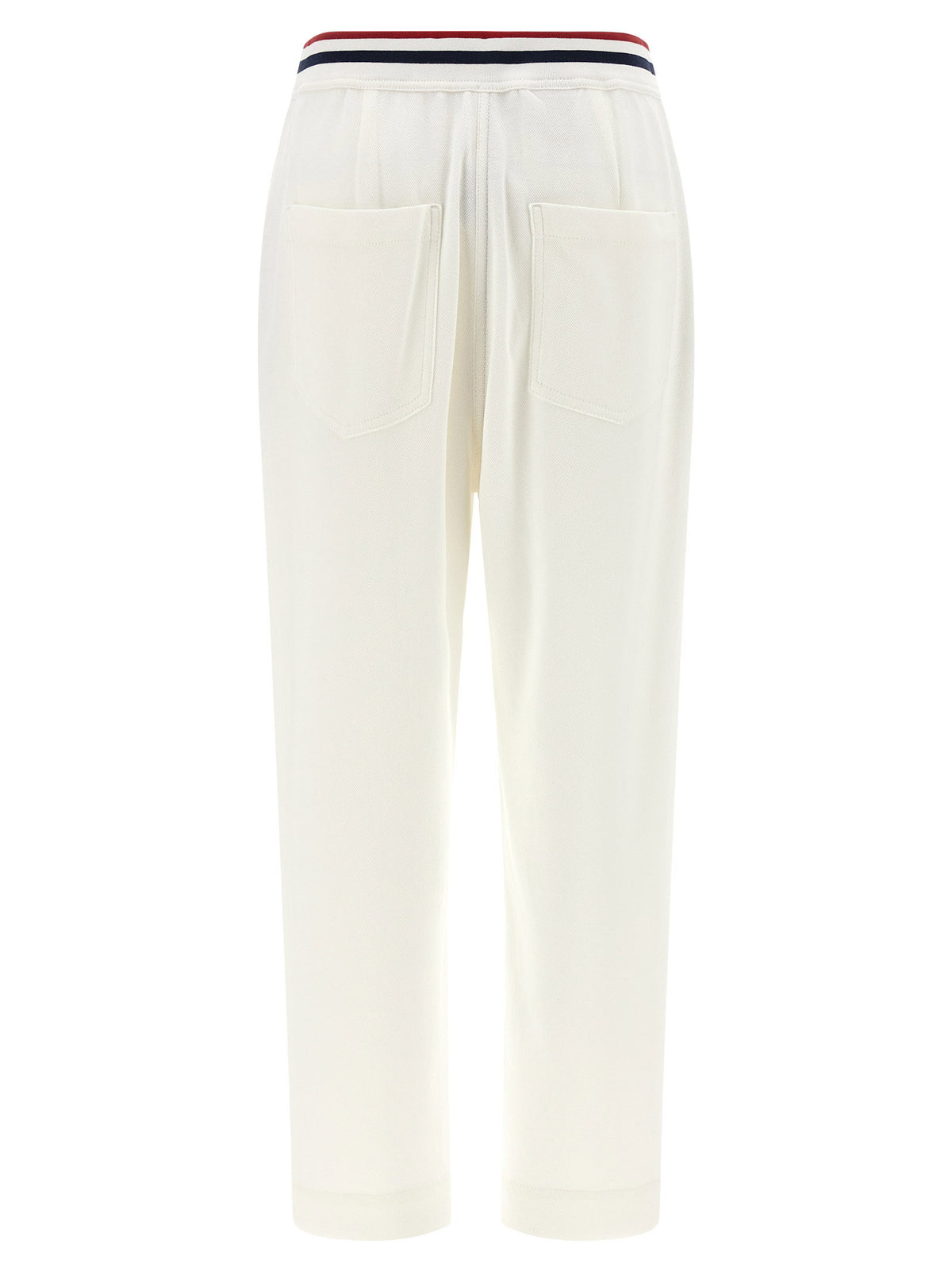 Brunello Cucinelli Heraldic Coat Of Arms Joggers White