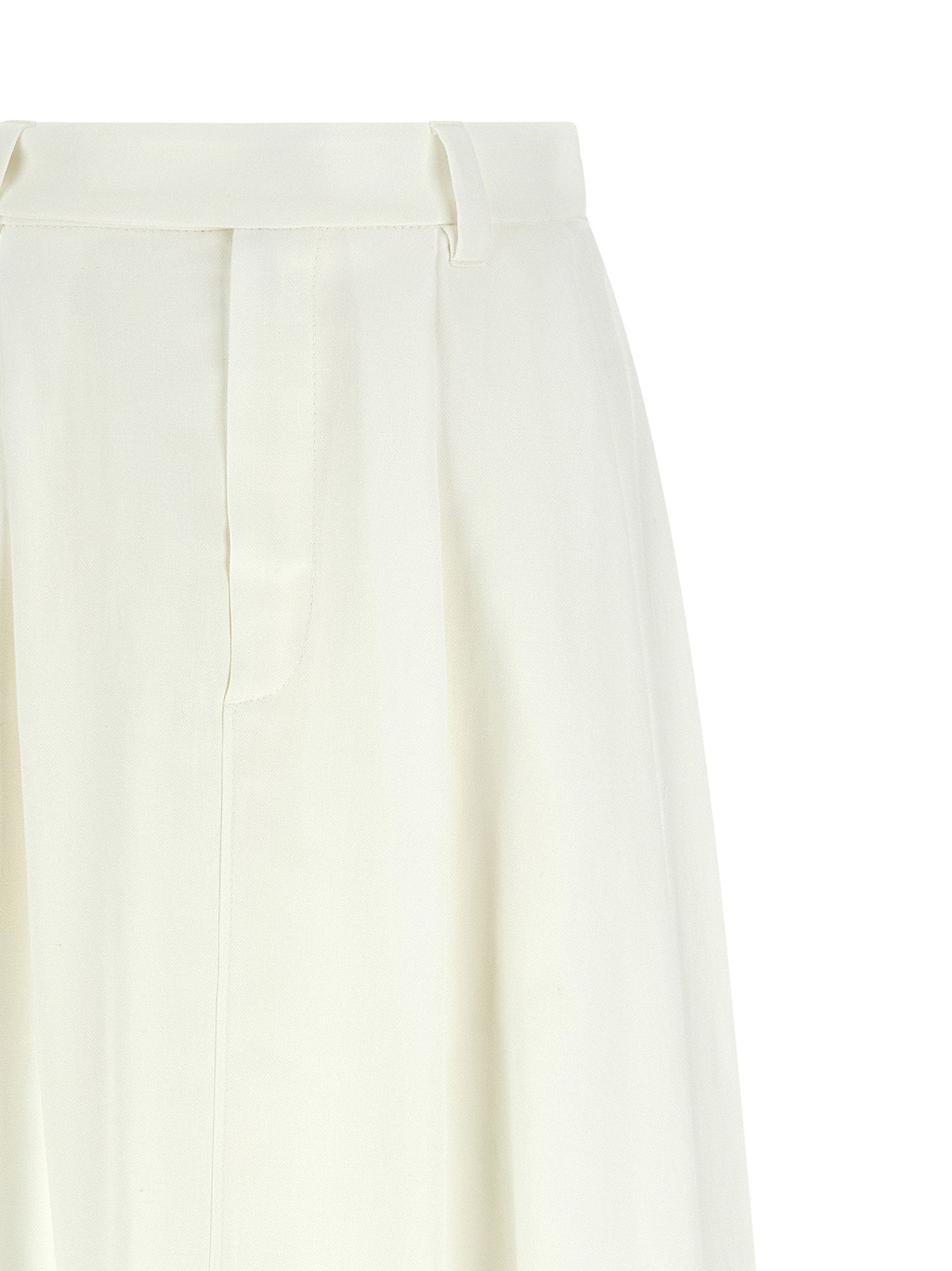 Brunello Cucinelli Sartorial Skirt White