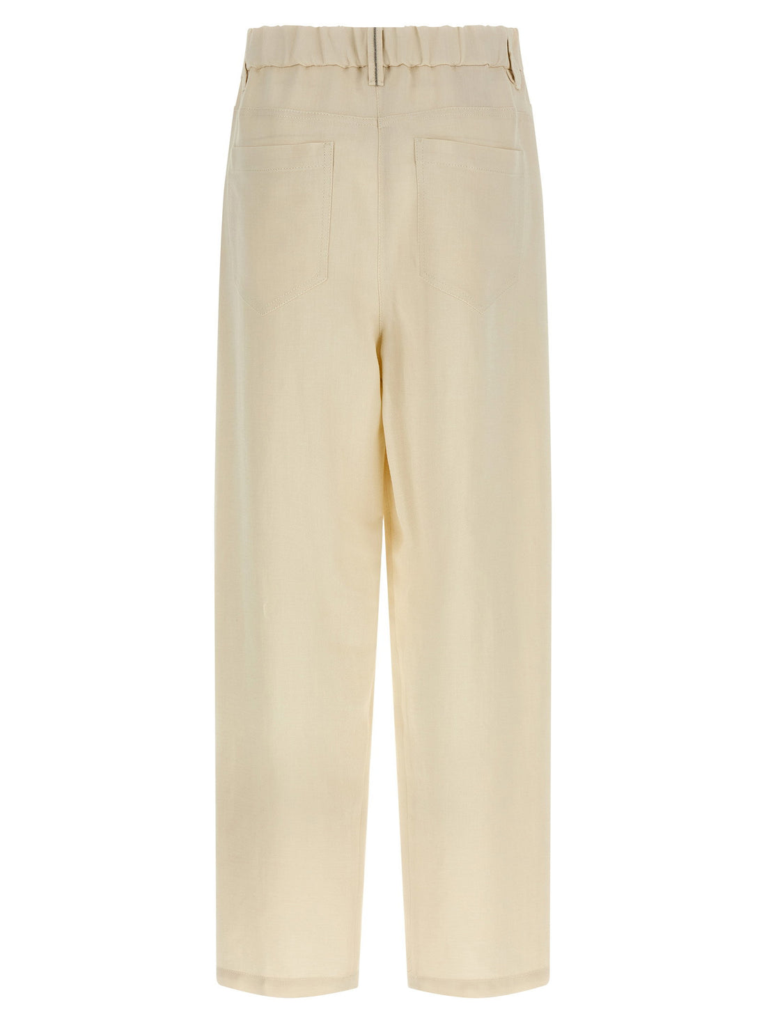 Brunello Cucinelli Linen Trousers White