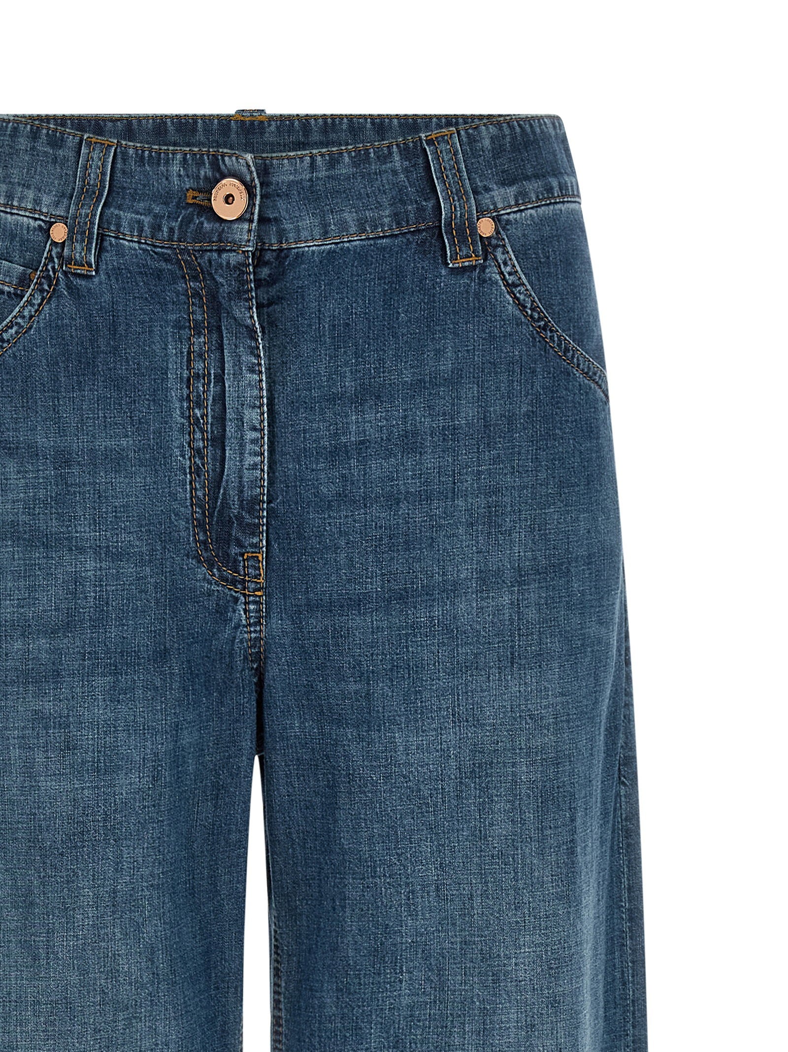 Brunello Cucinelli Wide Leg Jeans Blue