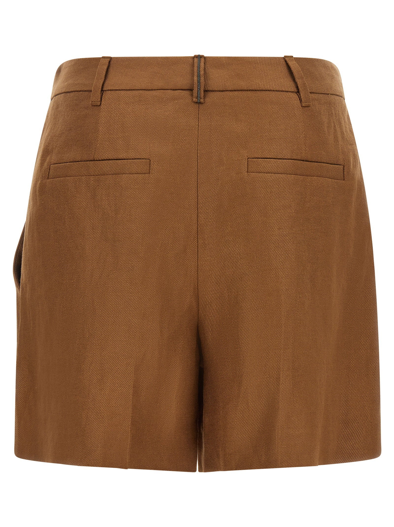 Brunello Cucinelli Monile Tailored Bermuda Shorts Brown