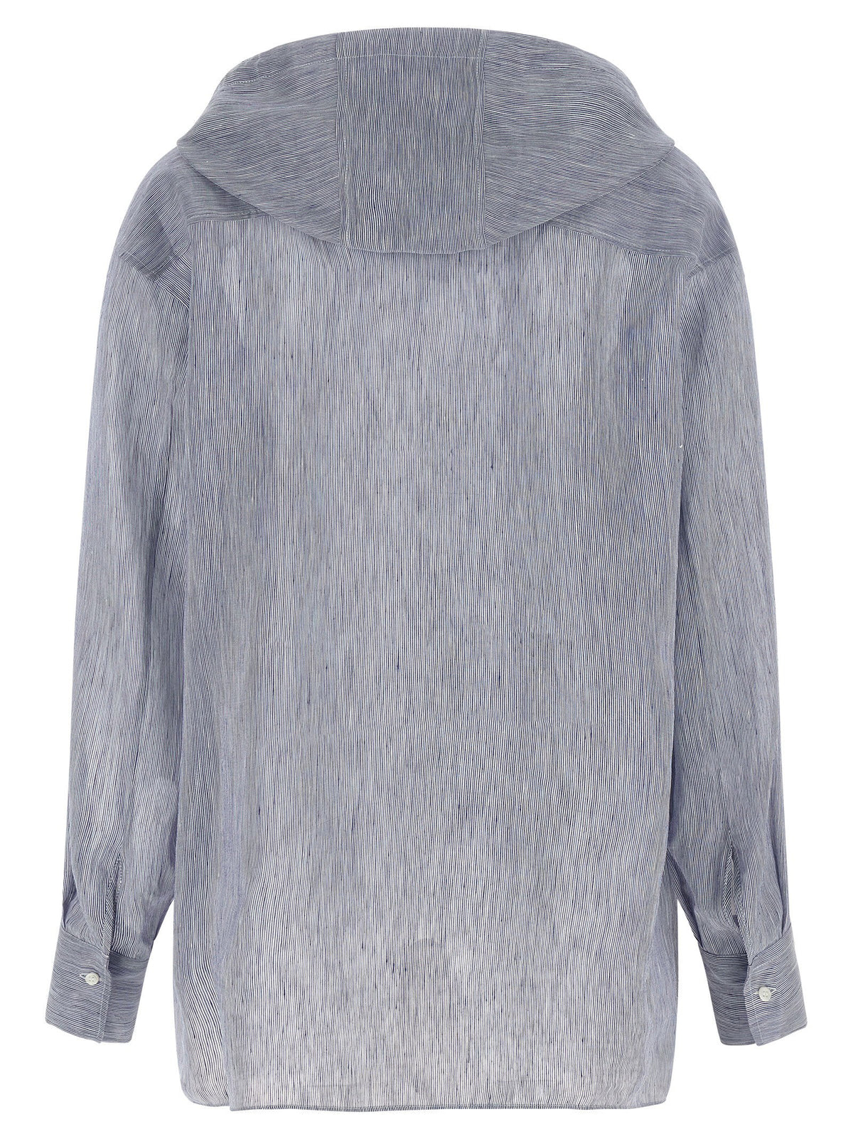 Brunello Cucinelli Hooded Shirt Light blue