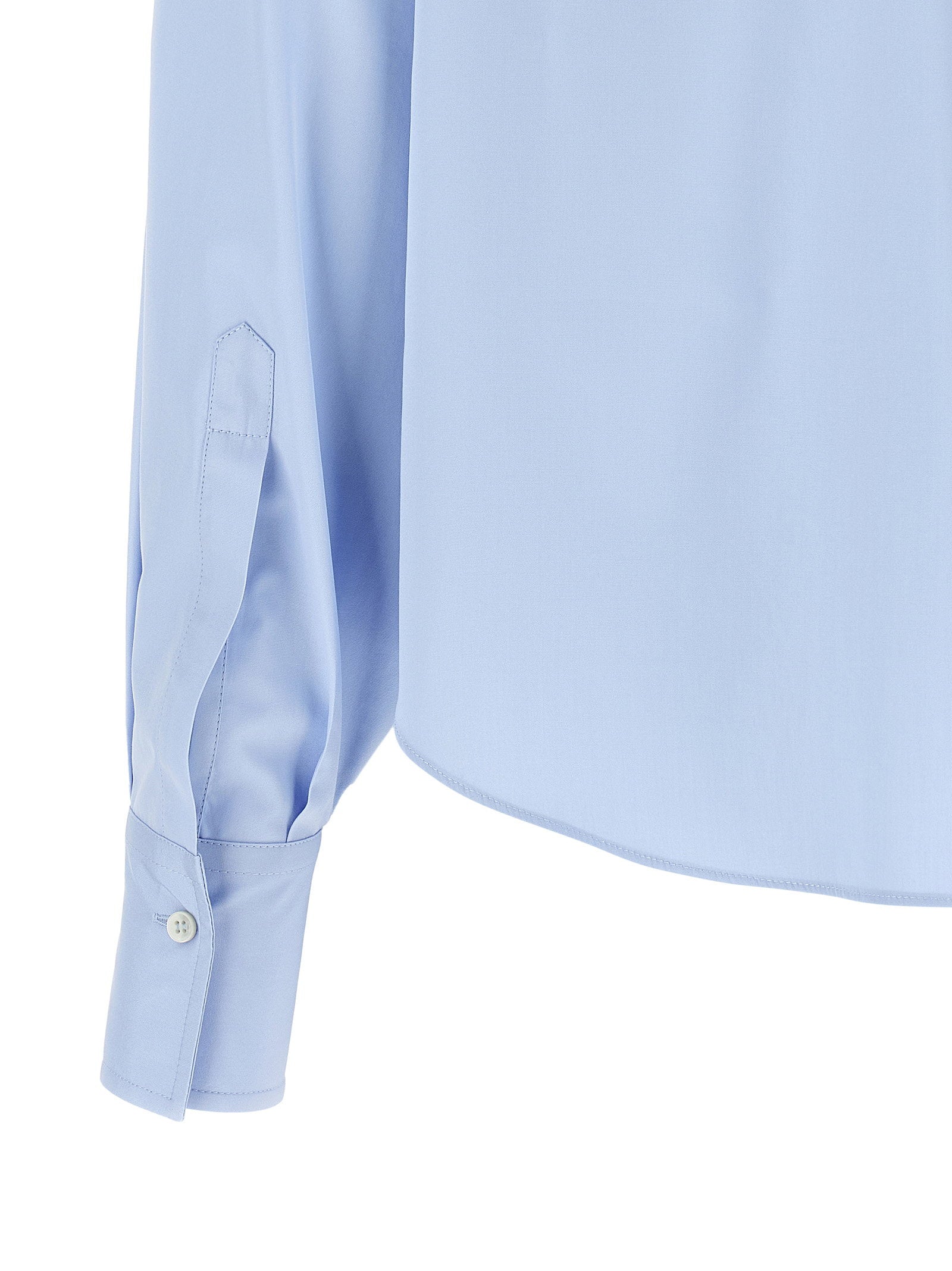 Brunello Cucinelli Shiny Trim Shirt Light blue