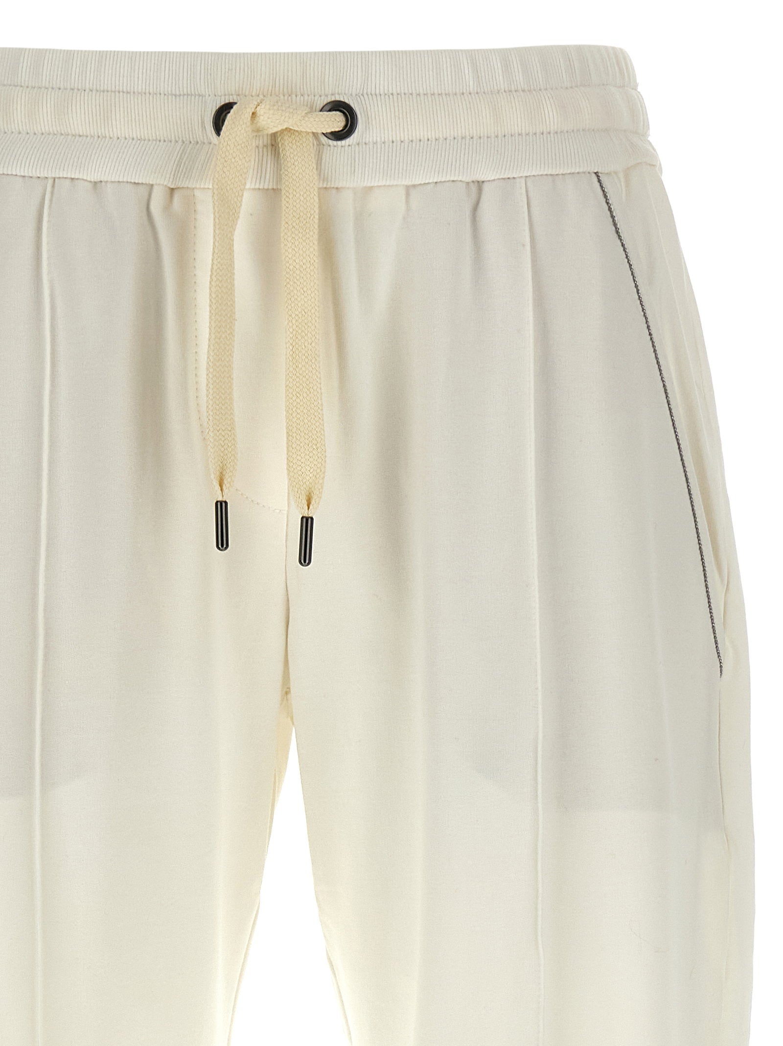 Brunello Cucinelli Monile Joggers White