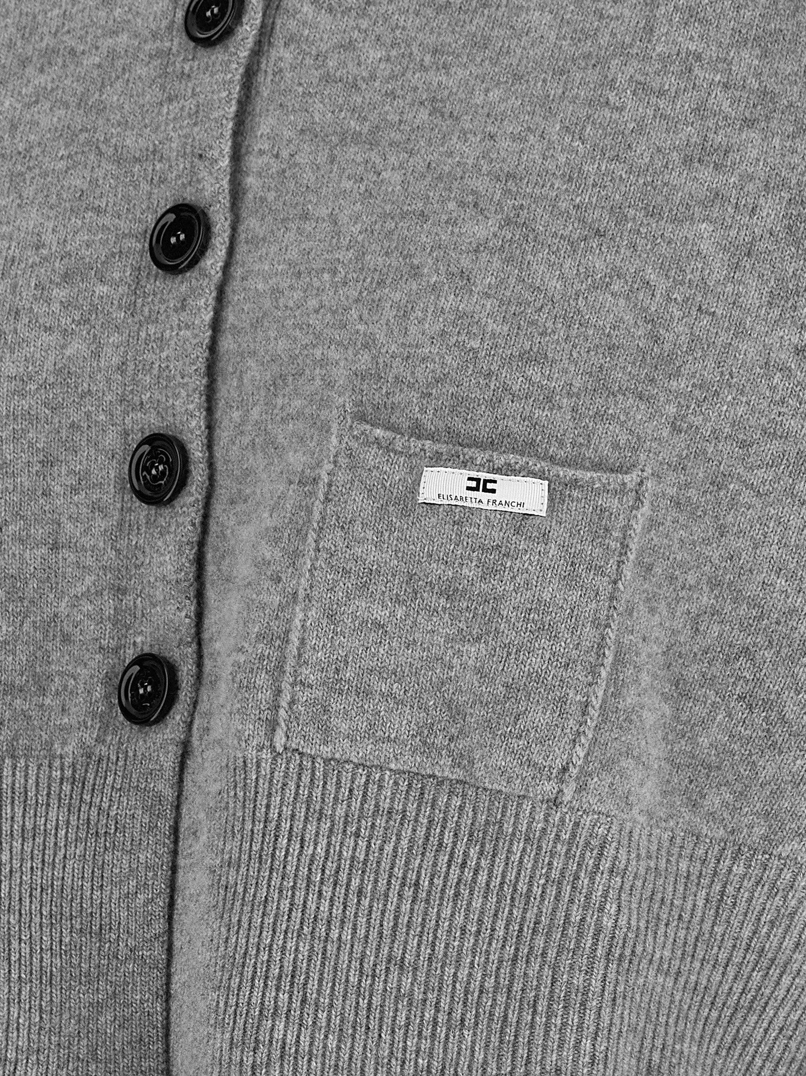 Elisabetta Franchi Cardigan Tricot Gray