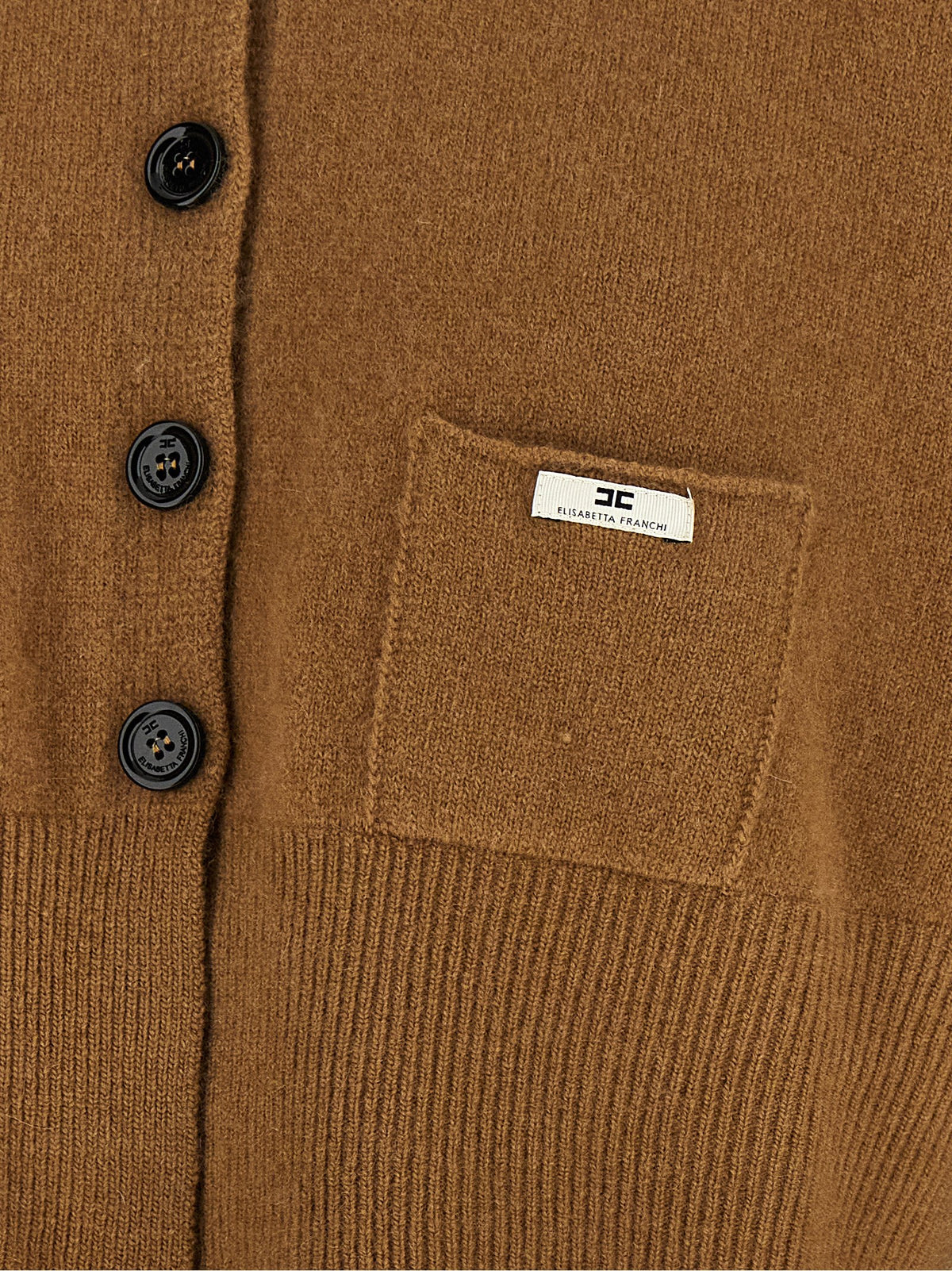 Elisabetta Franchi Cardigan Tricot Brown