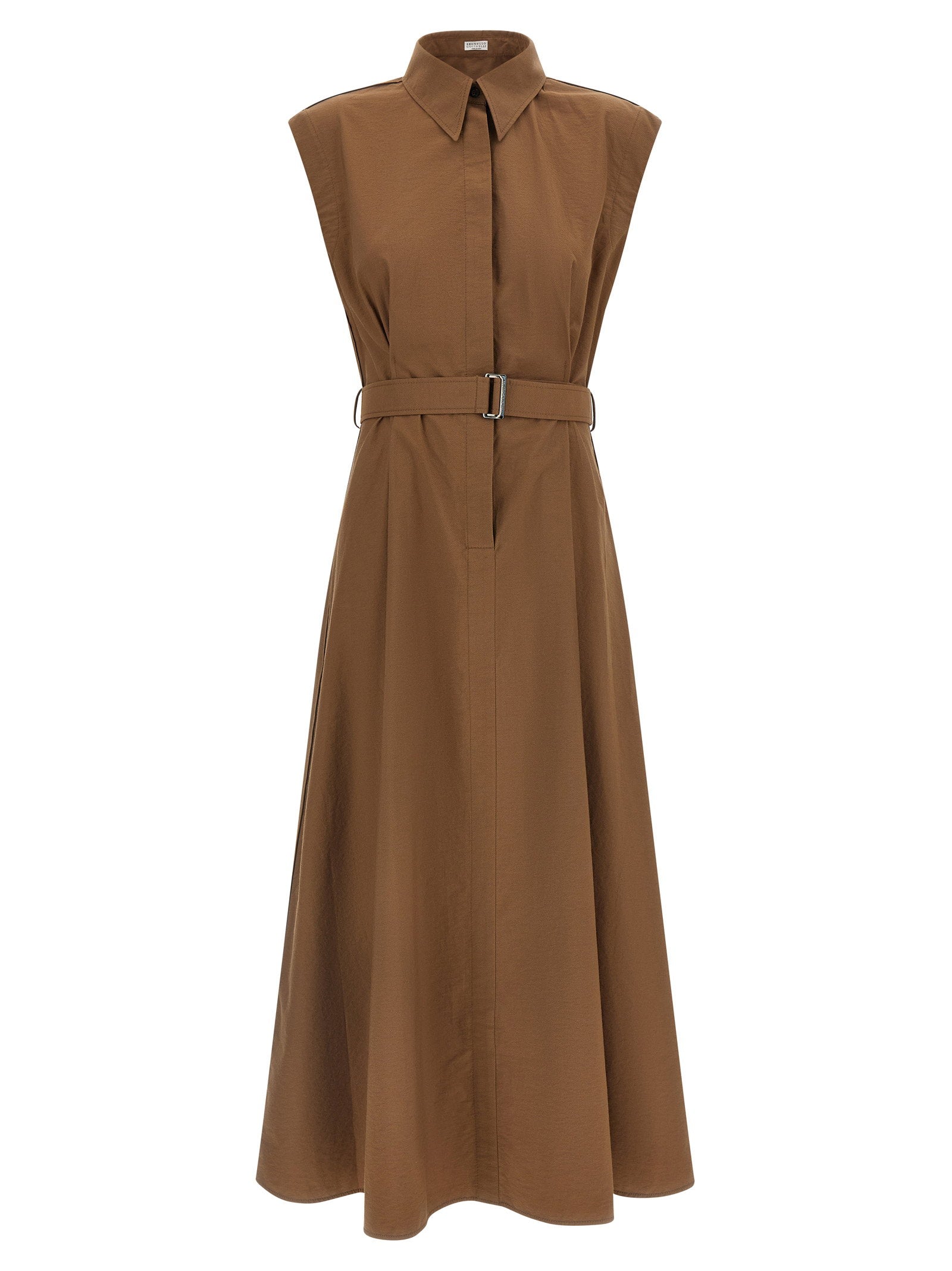 Brunello Cucinelli Chemisier Dress Brown