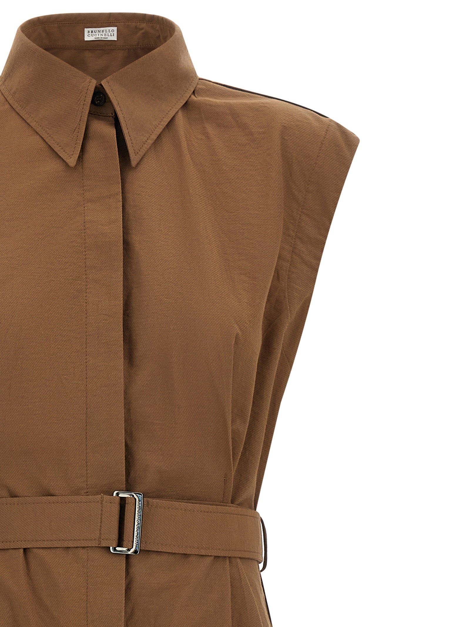 Brunello Cucinelli Chemisier Dress Brown