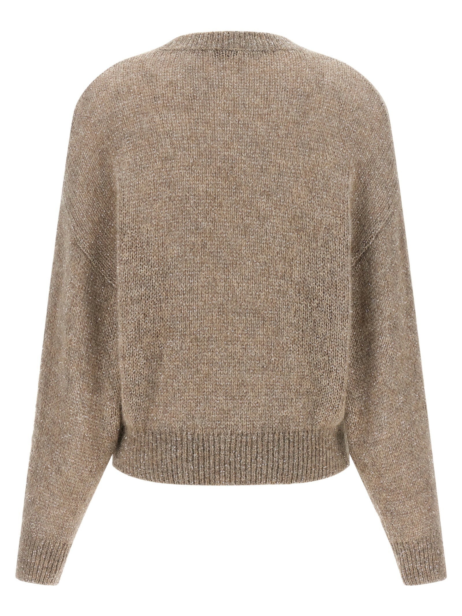 Brunello Cucinelli Diamante Sweater Beige