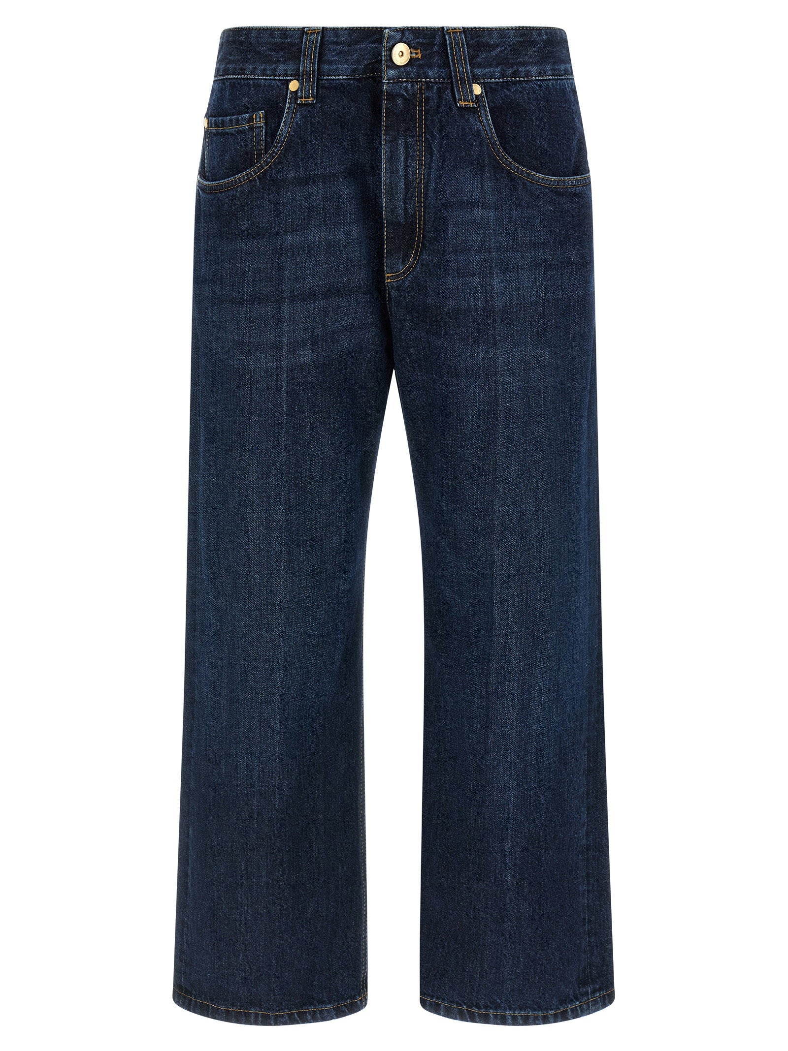 Brunello Cucinelli Cropped Jeans Blue