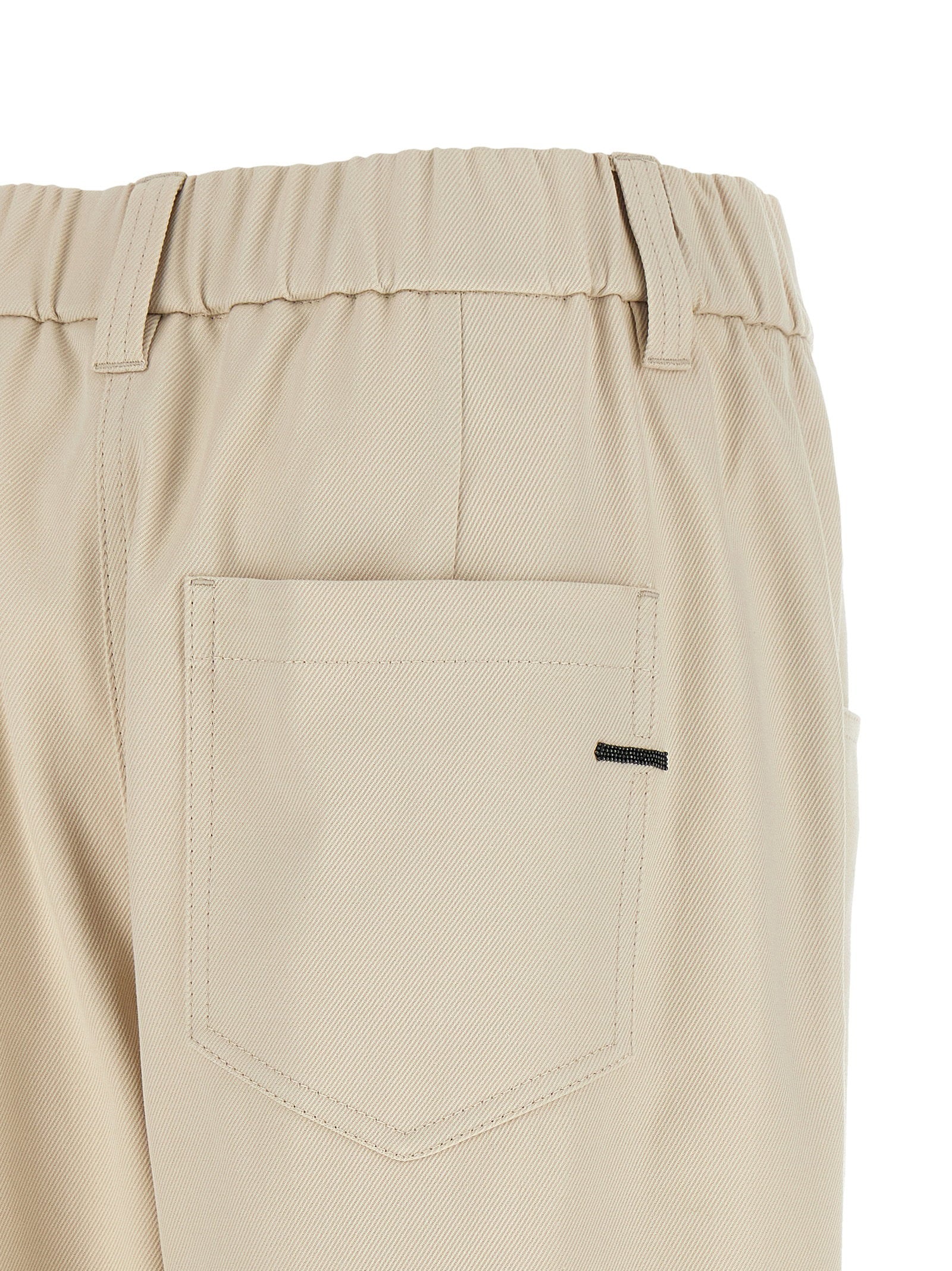 Brunello Cucinelli Baggy Pull-on Pants Beige