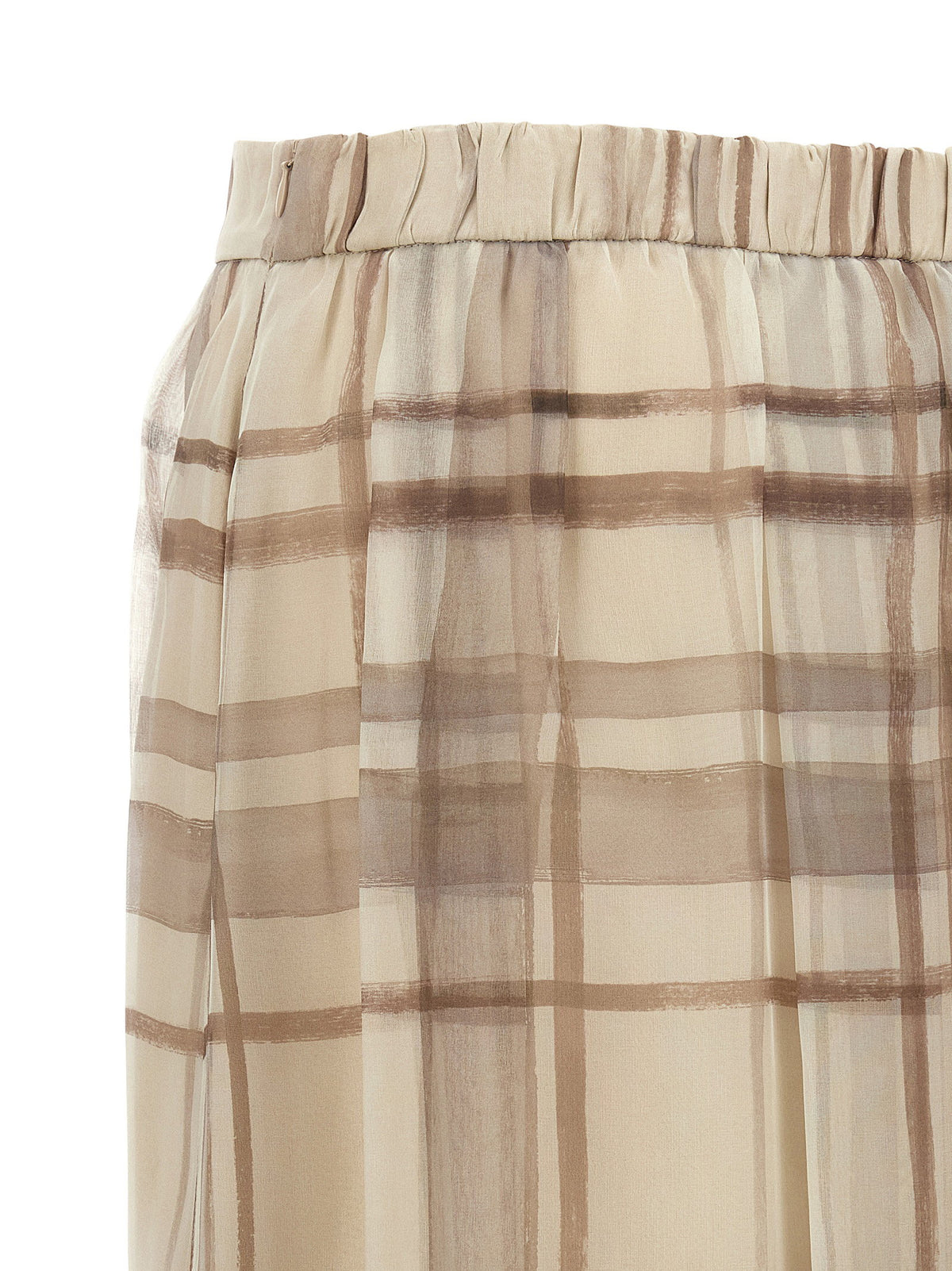 Brunello Cucinelli Organza Skirt Beige