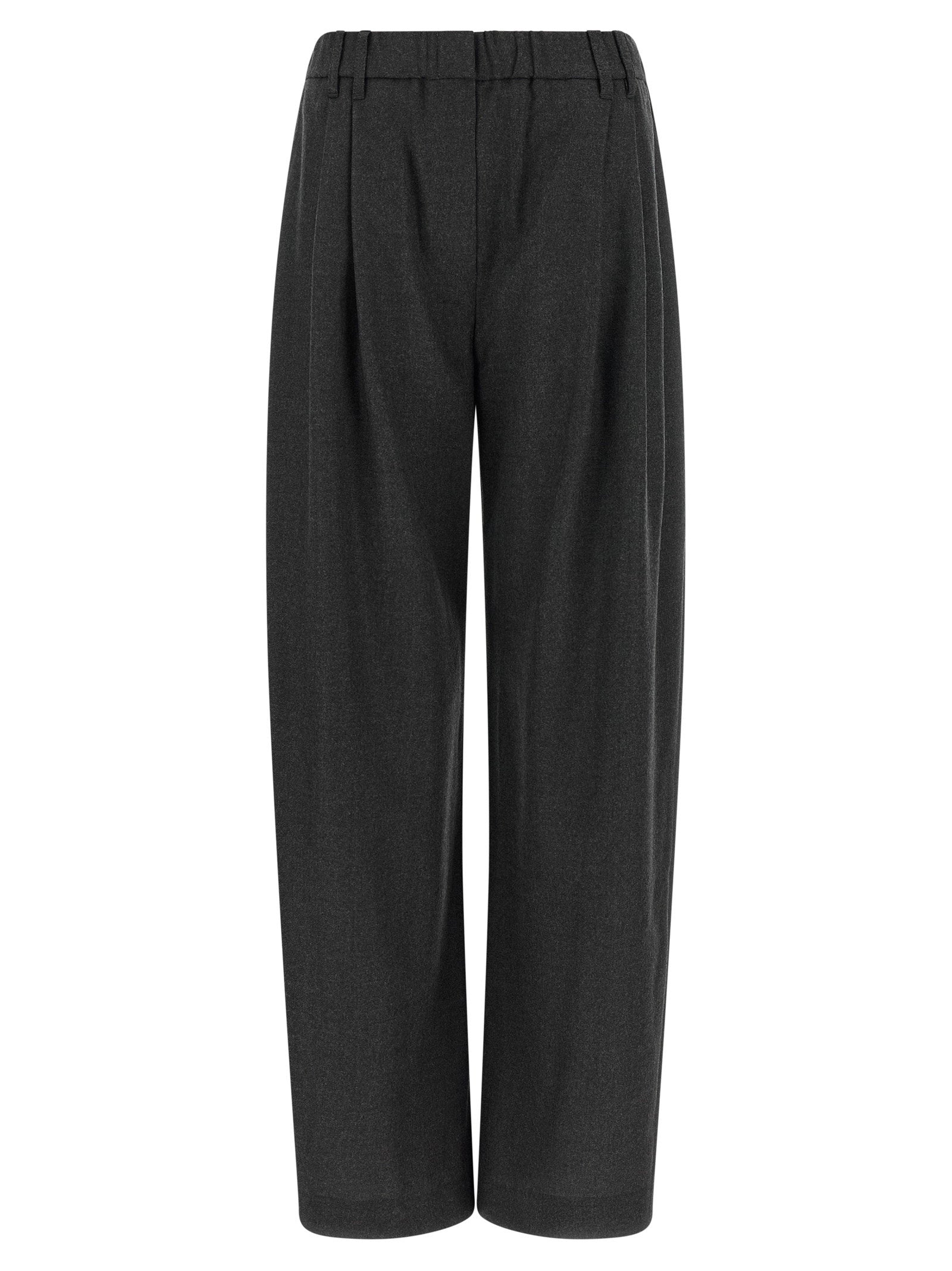 Brunello Cucinelli Double Pinch Pants Gray