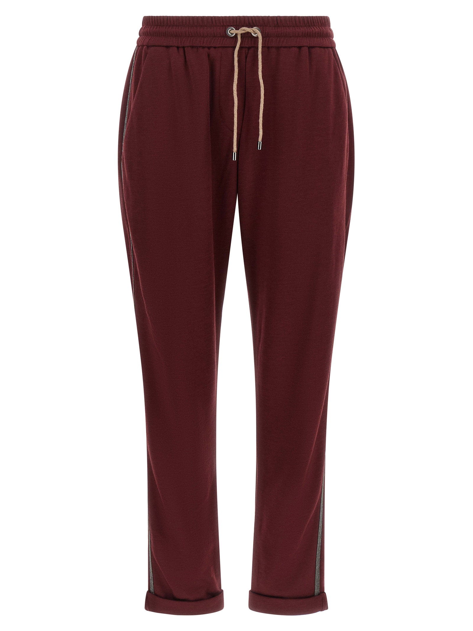 Brunello Cucinelli Track Joggers Bordeaux