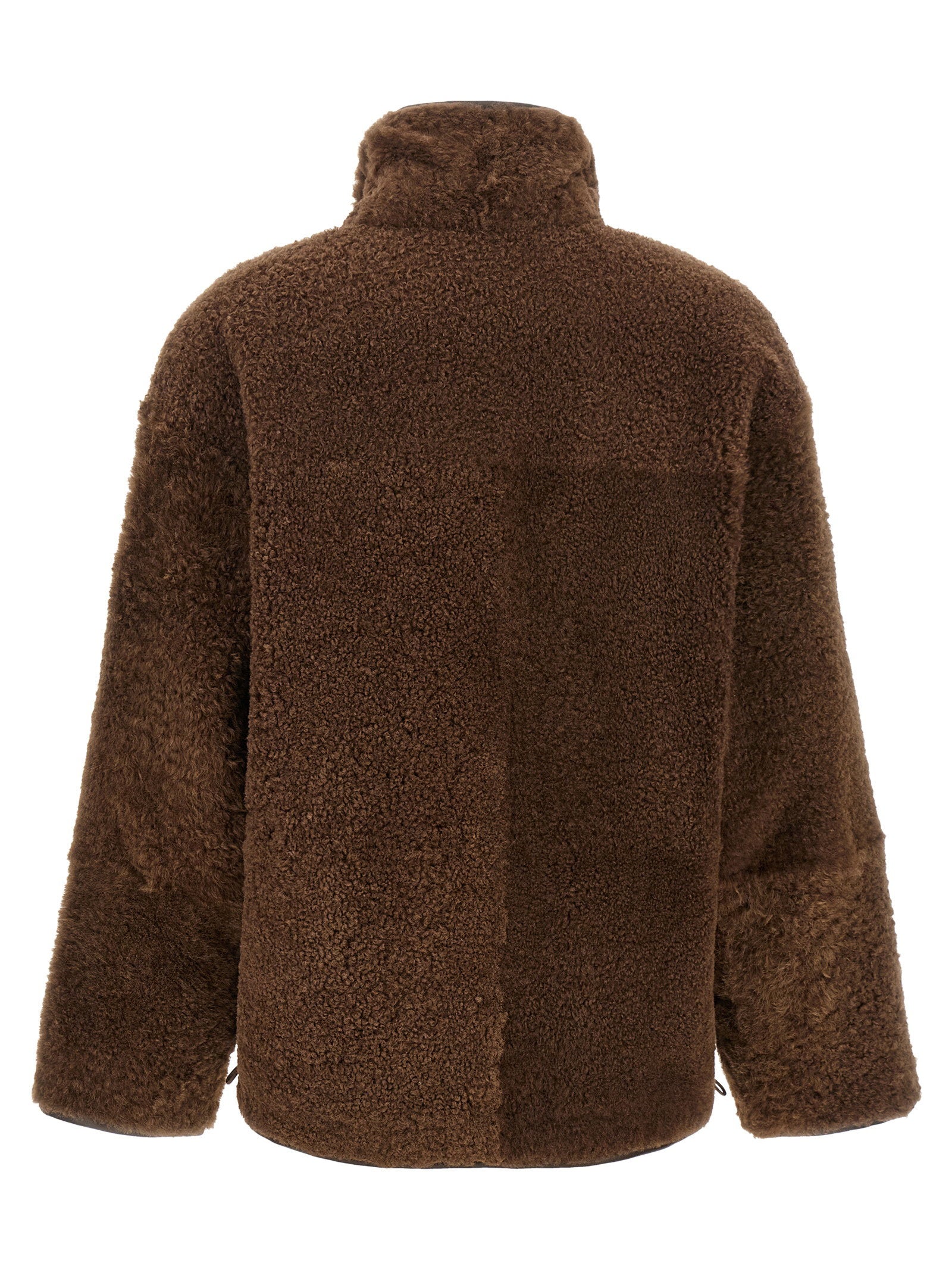 Brunello Cucinelli Fuzzy Reversible Jacket Brown