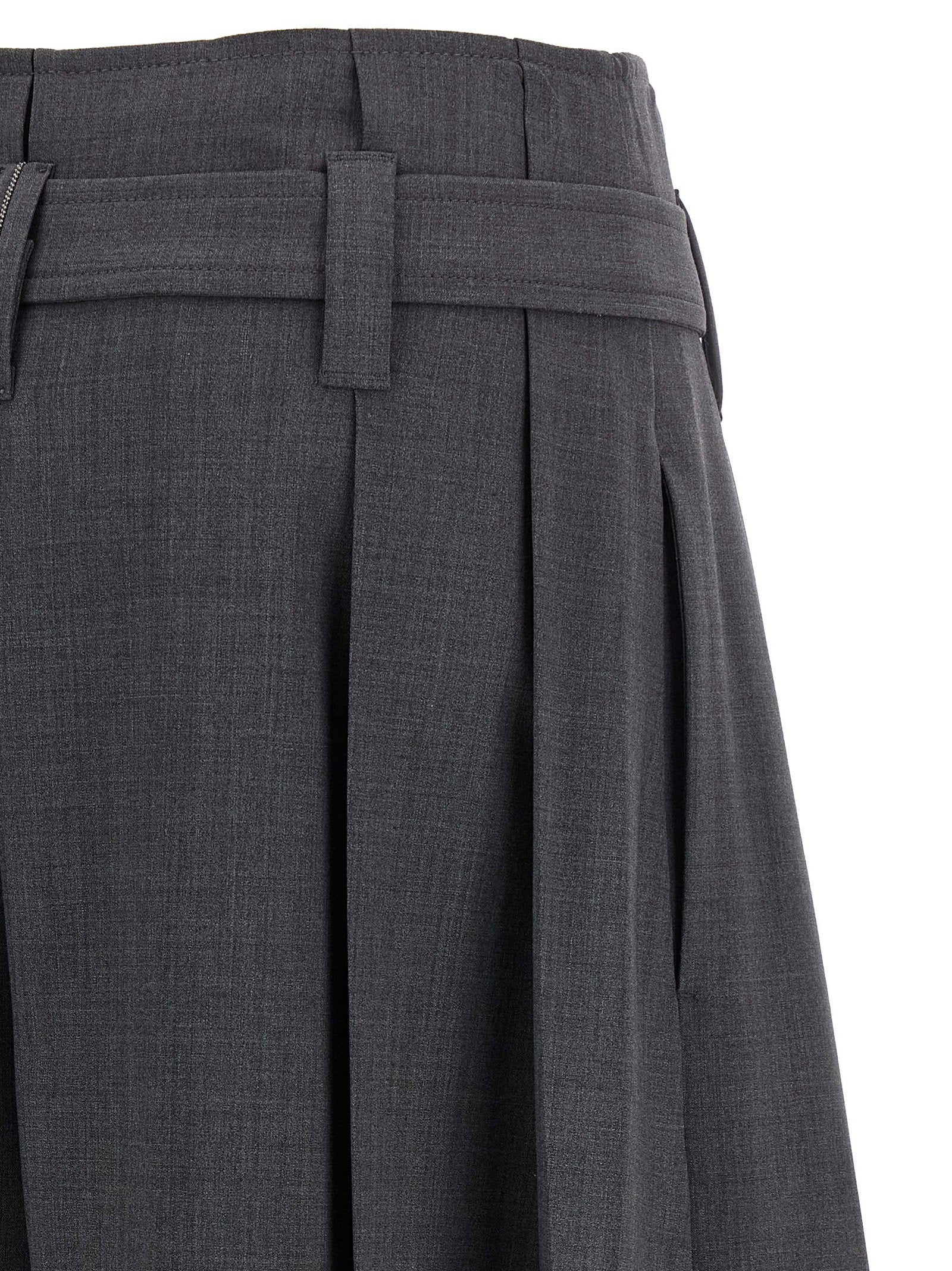 Brunello Cucinelli Tailored Pleated Bermuda Shorts Gray