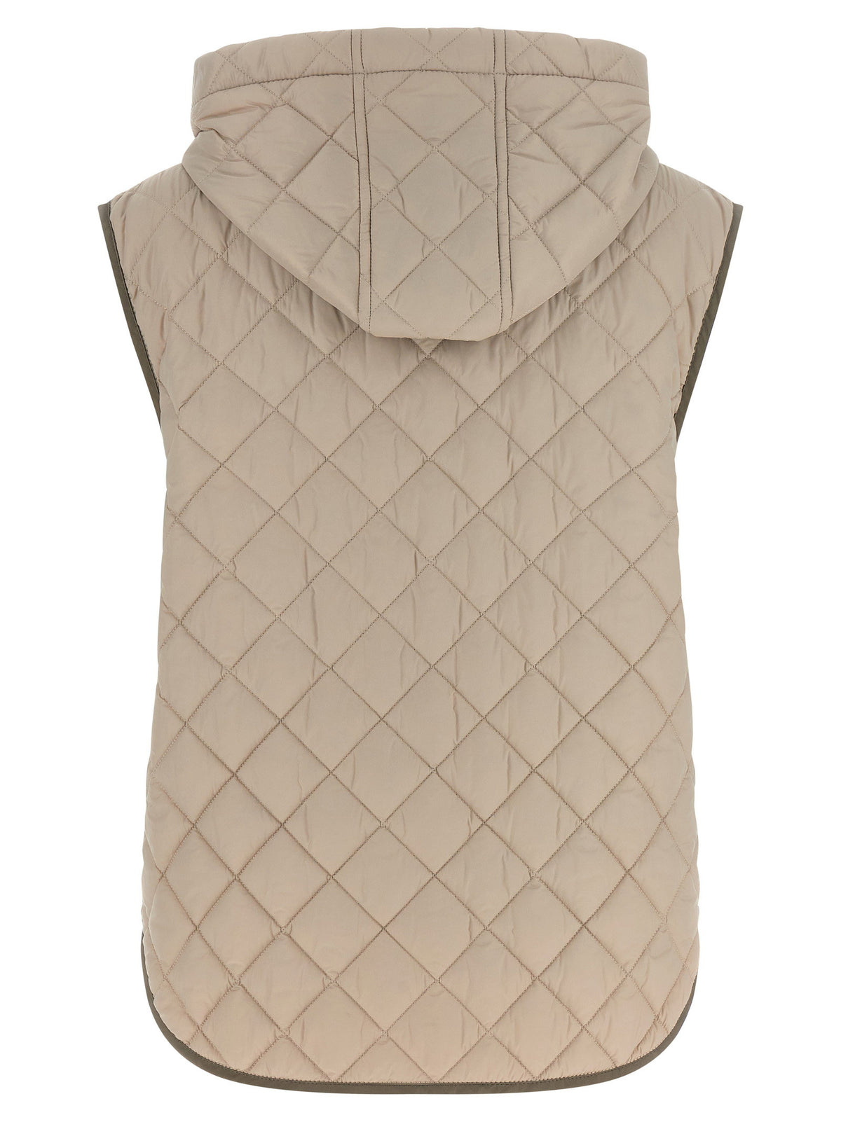Brunello Cucinelli Diamond-shaped Vest Beige