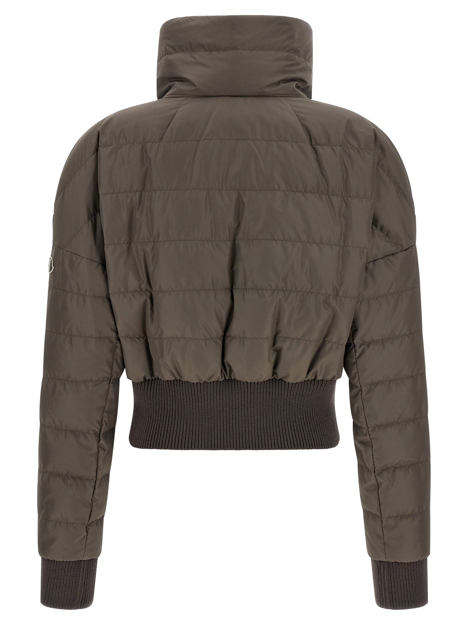 Moncler + Rick Owens Cropped Down Jacket Gray