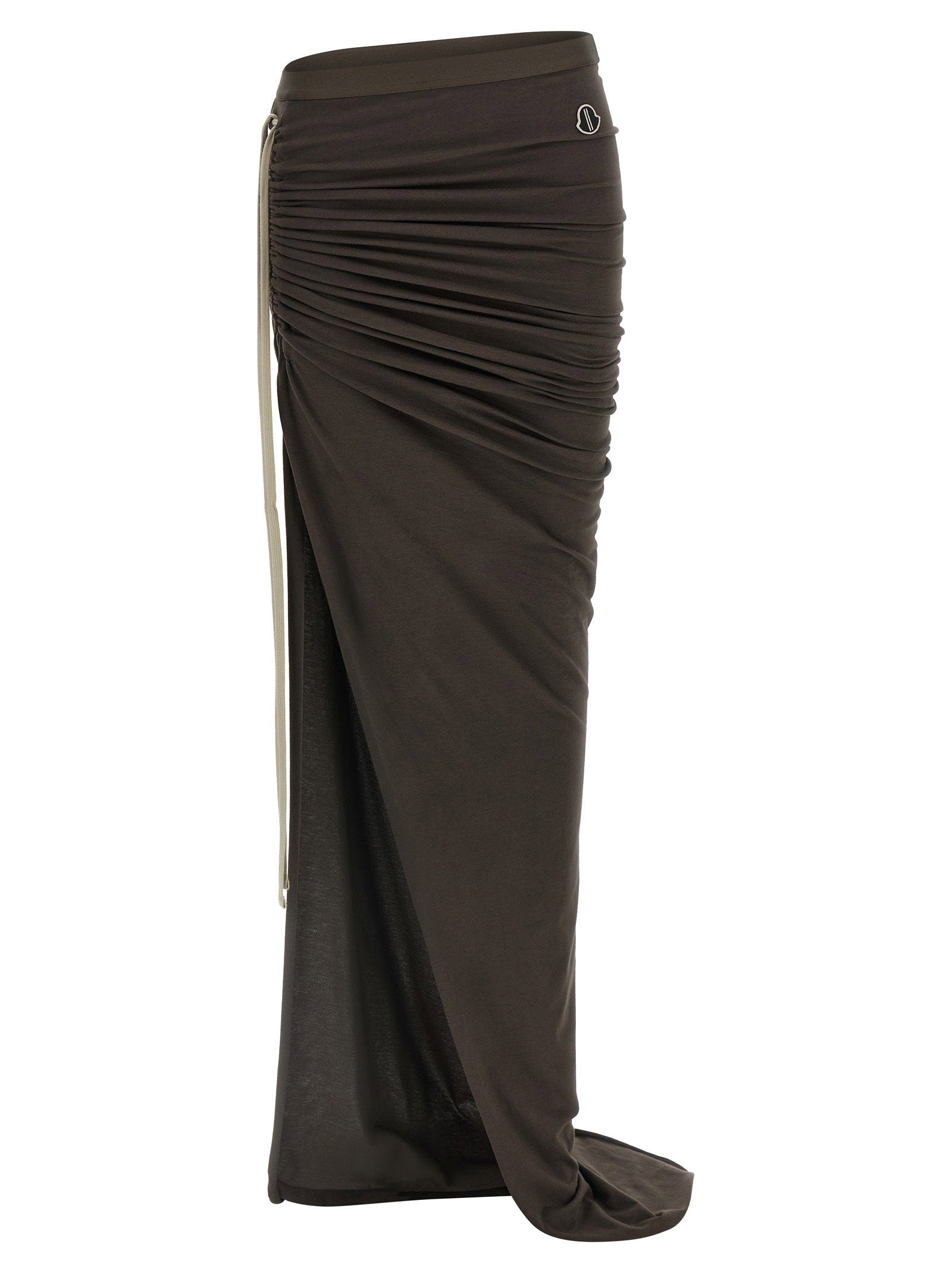 Moncler + Rick Owens Adjustable Skirt Brown