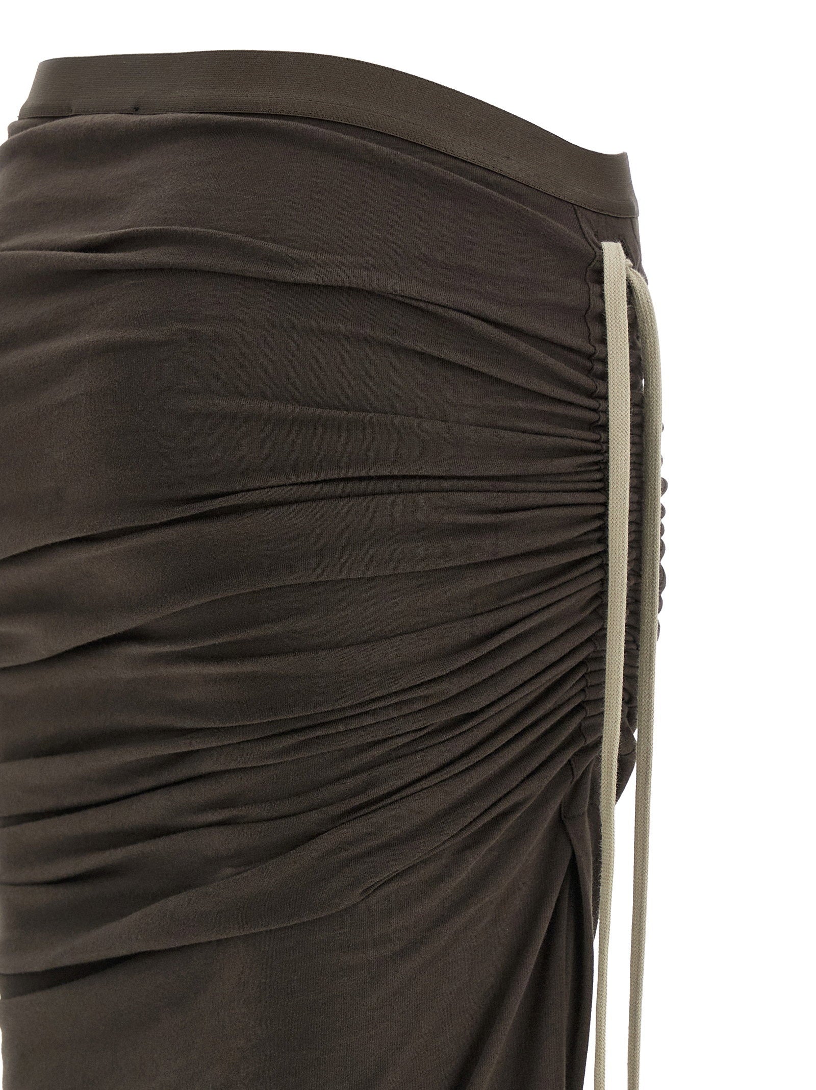 Moncler + Rick Owens Adjustable Skirt Brown