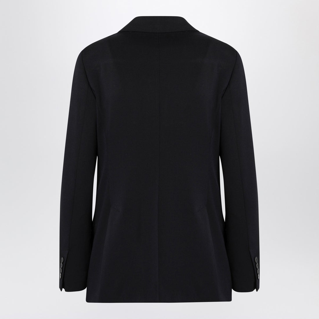 Max Mara Double-Breasted Wool Jacket Blue