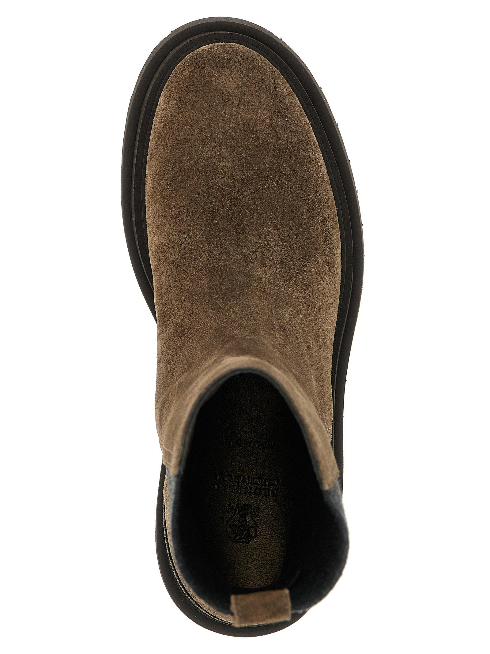 Brunello Cucinelli Precious Detail Ankle Boots Brown