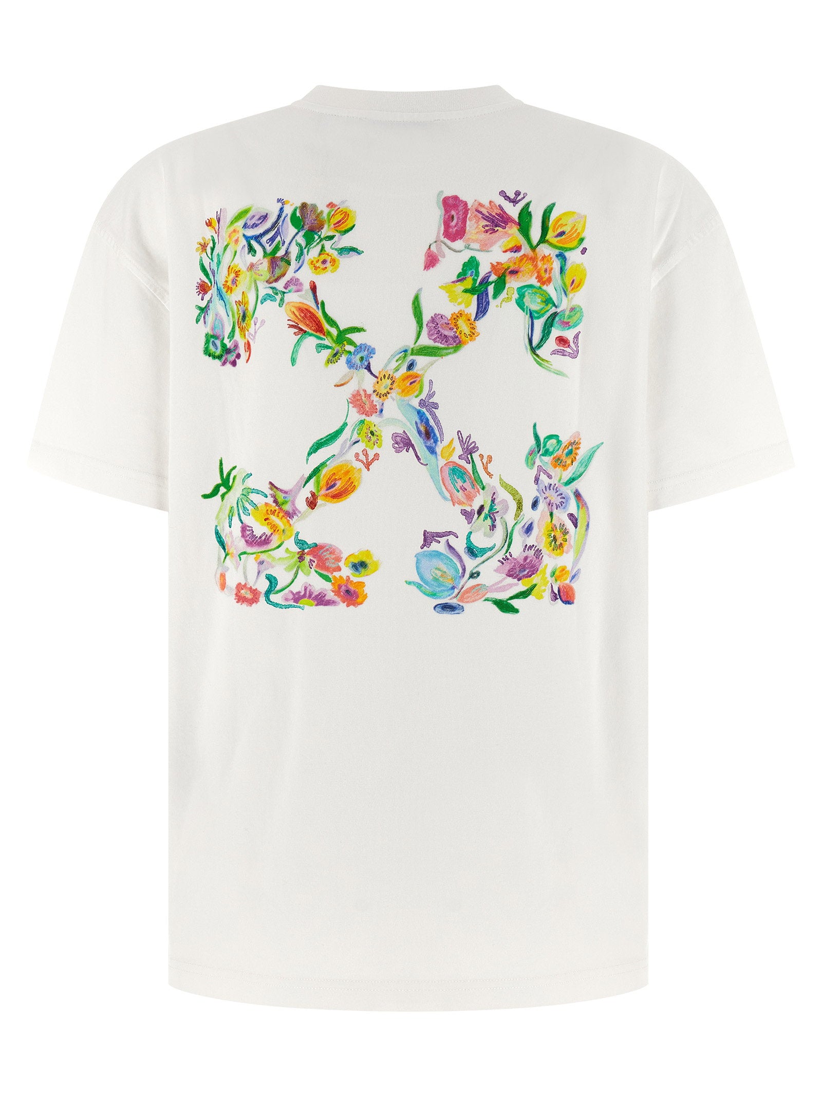 Off White Arrow Glowing Flower T-shirt White