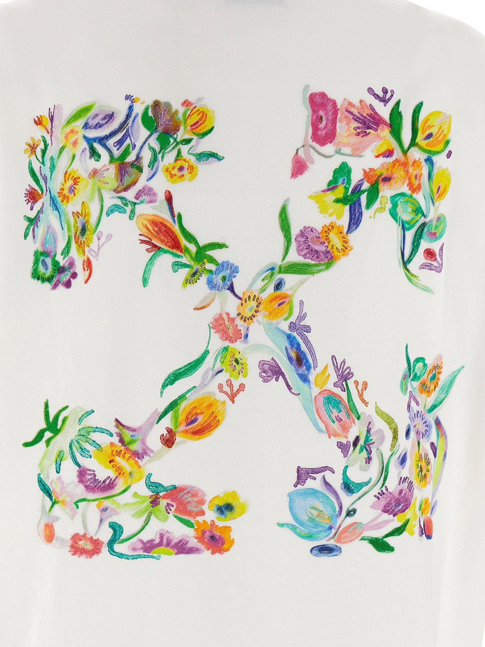 Off White Arrow Glowing Flower T-shirt White