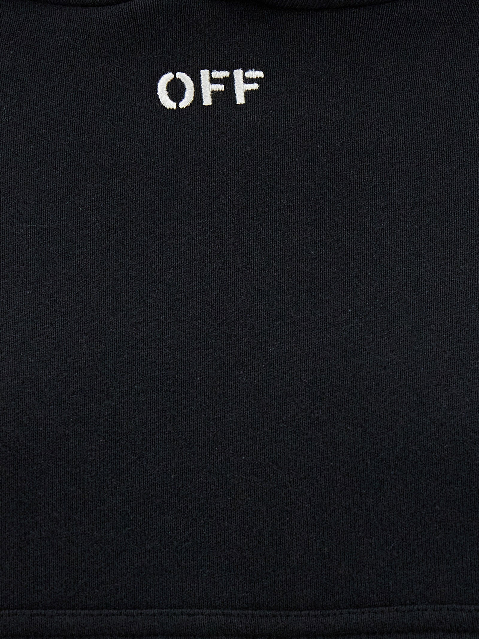 Off White Off Stamp Hoodie Black