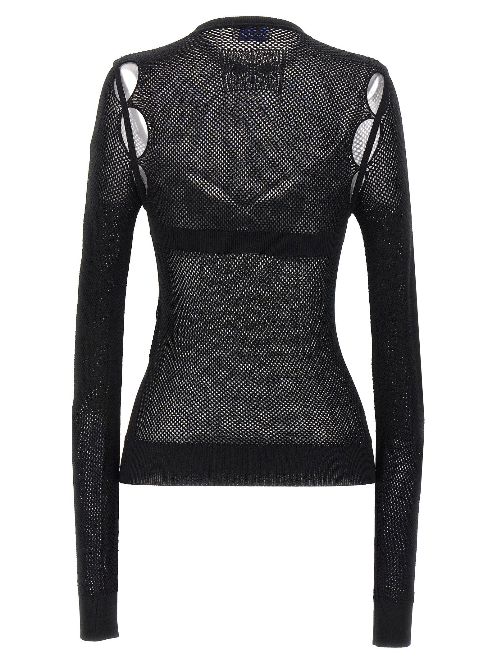 Off White Net Arrow Bralette Top Black
