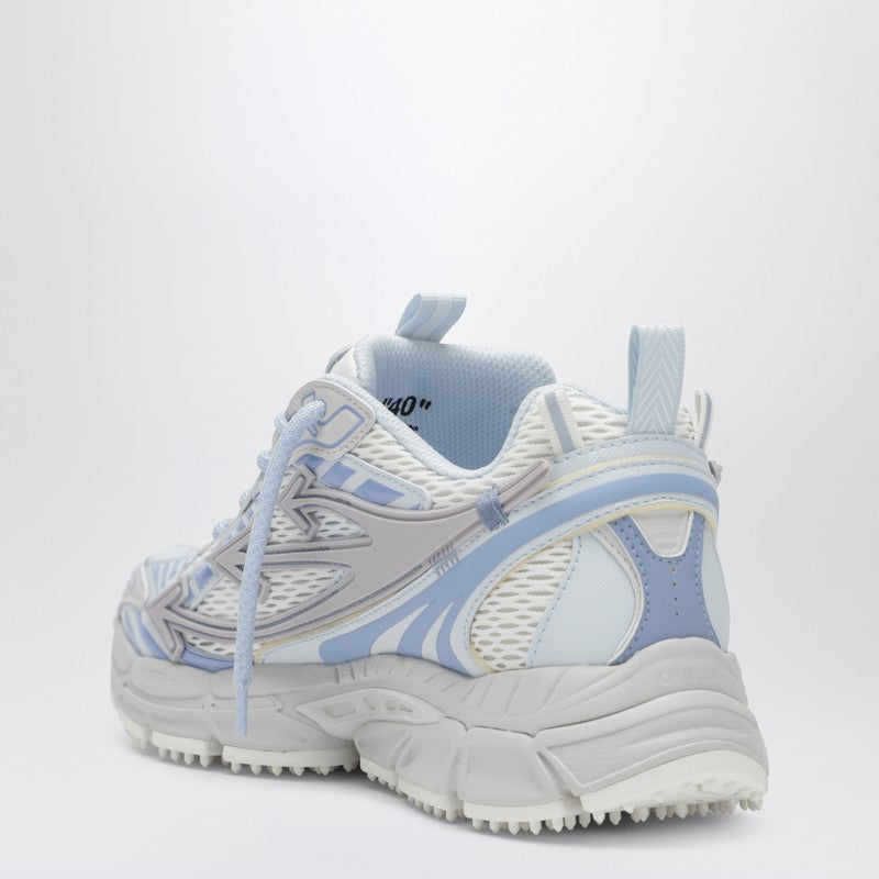 Off White Be Right Back mesh and leather sneakers white
