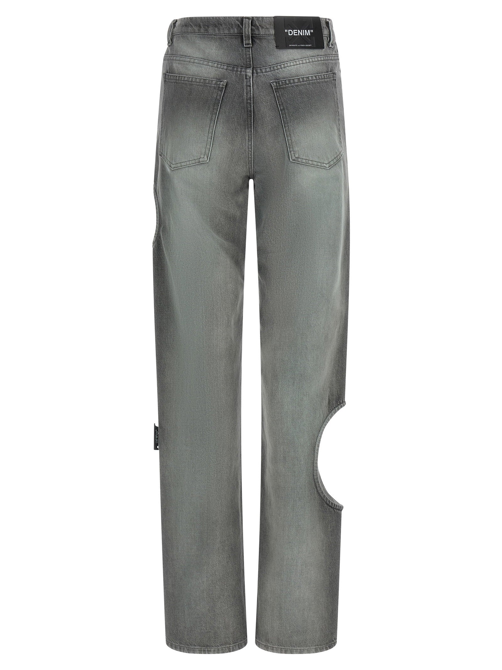 Off White Spray New Meteor Jeans Gray