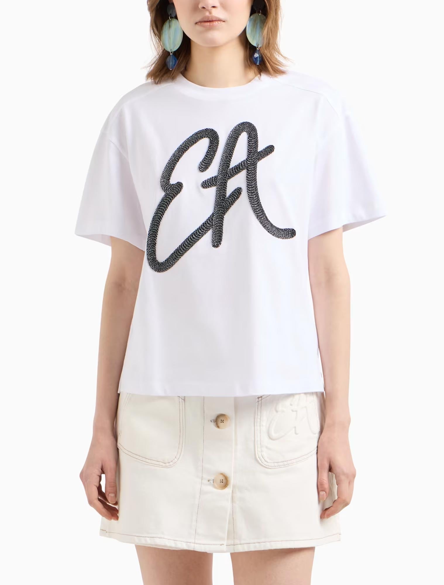 Emporio Armani Print Logo T-shirts white