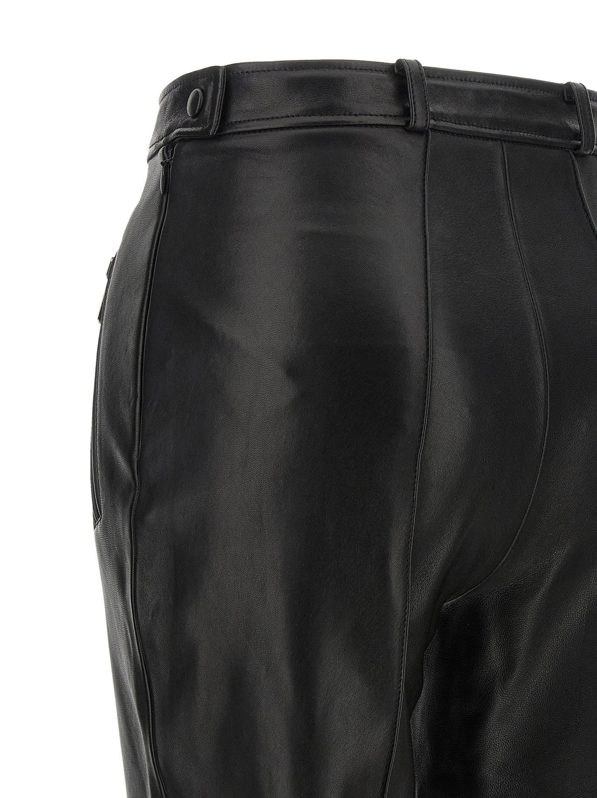 Balmain Leather Fuseau Black