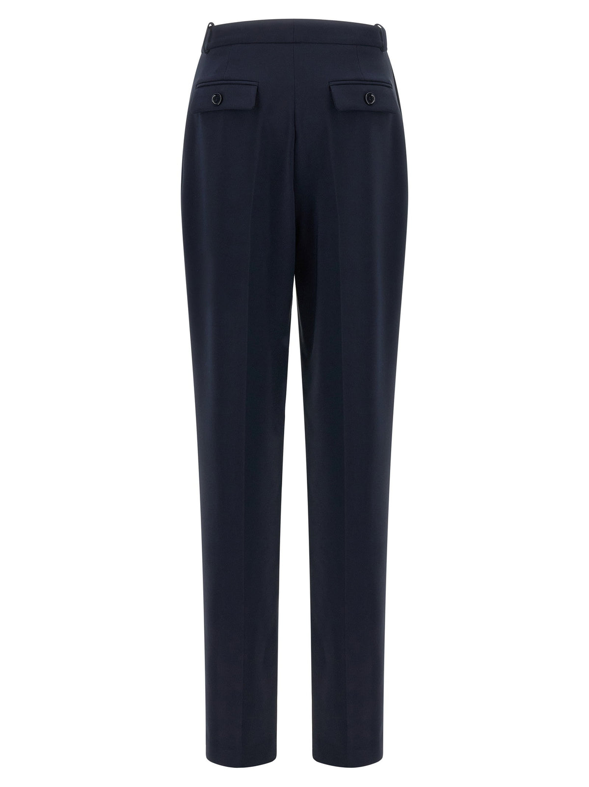 Elisabetta Franchi Crepe De Chine Pants Blue