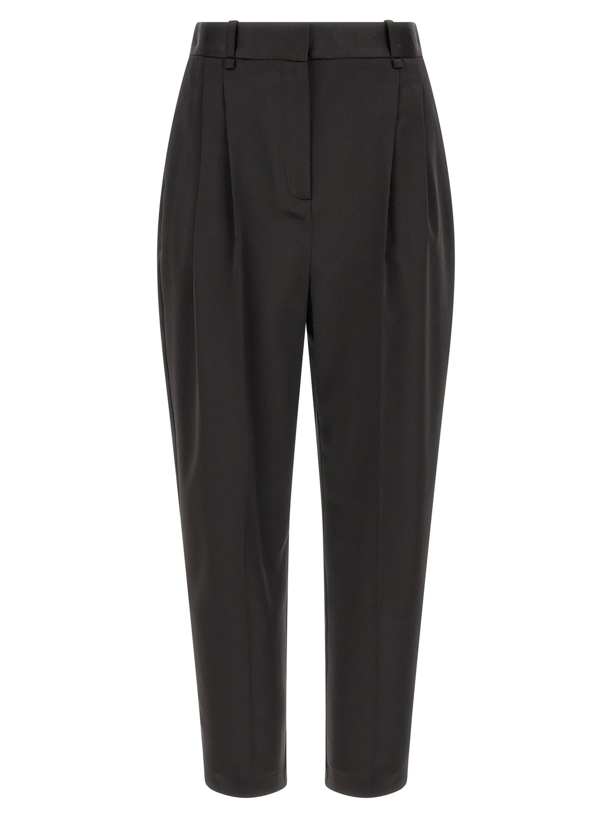 Elisabetta Franchi Stretch Satin Pants Black