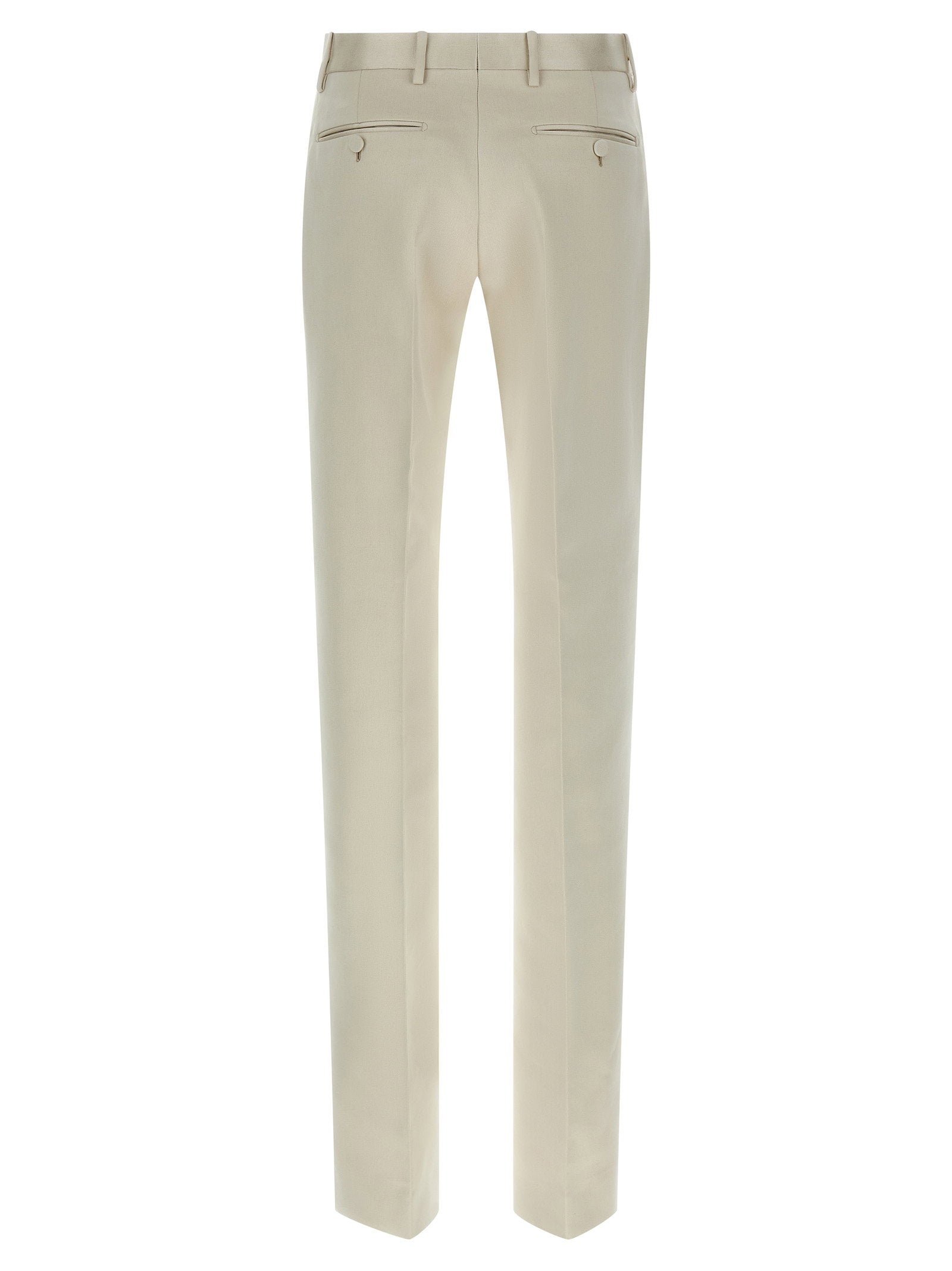 Tom Ford Duchesse Tailored Trousers Beige