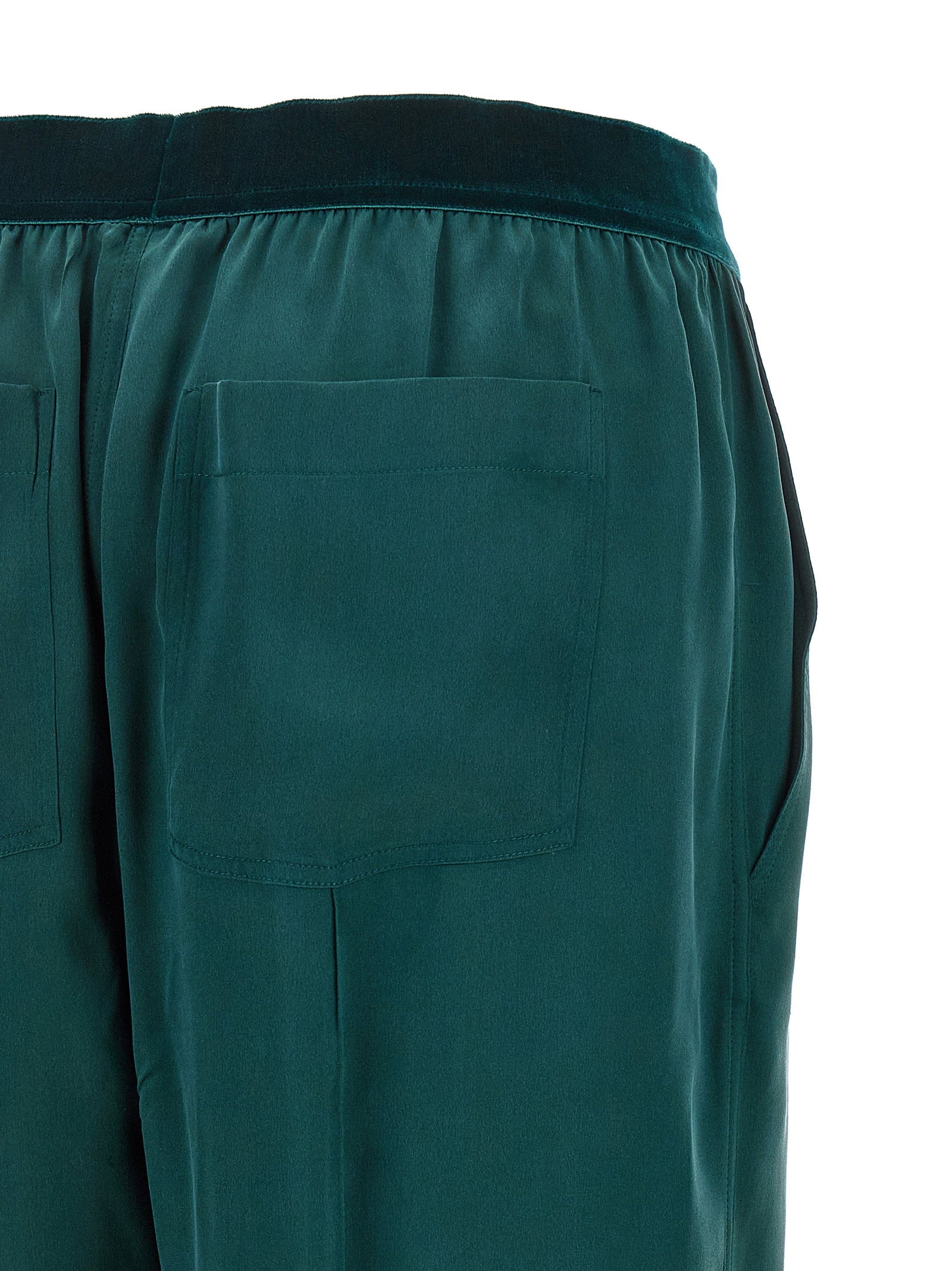 Tom Ford Silk Trousers Green