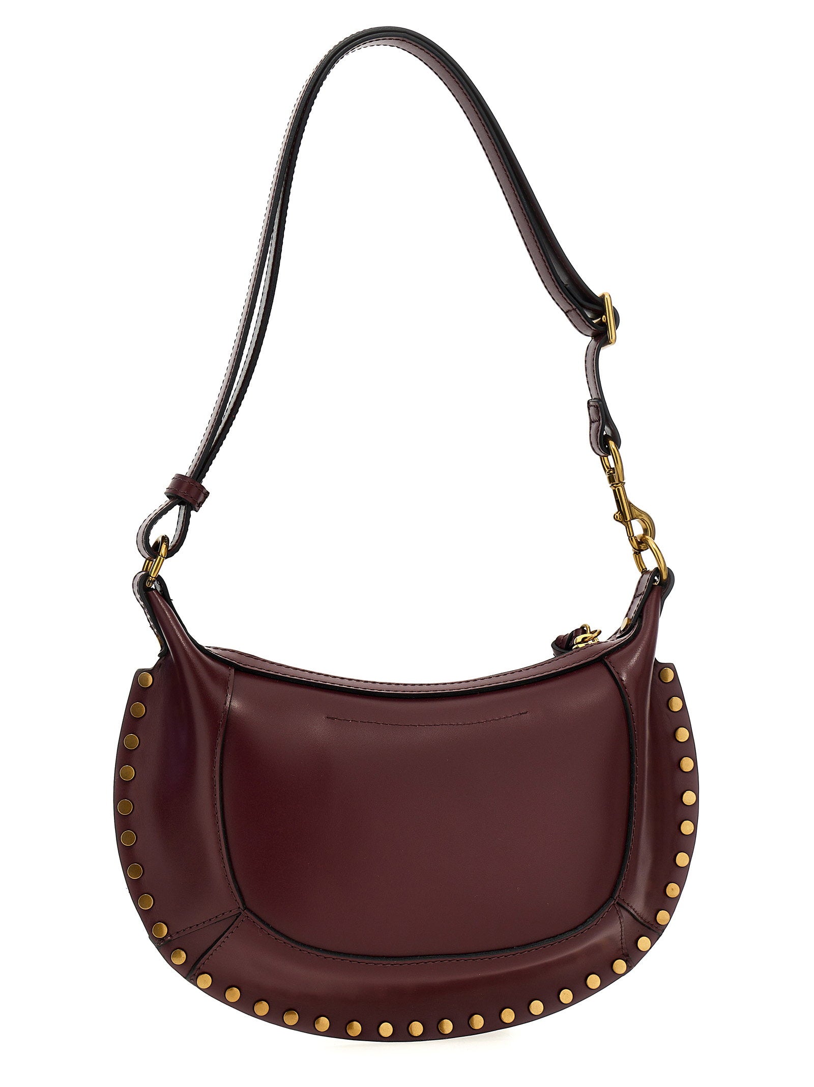 Isabel Marant Oskan Moon Shoulder Bag Bordeaux